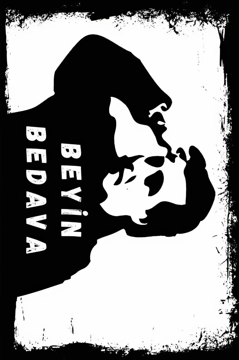 Beyin Bedava Retro Ahşap Poster No:59