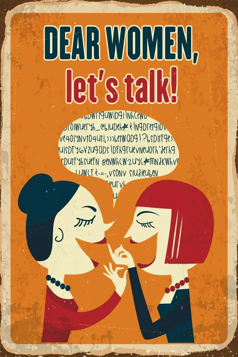 Dear Women Retro Ahşap Poster No:529