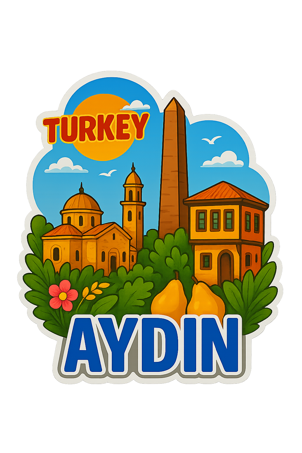 Aydın Ahşap Magnet – Toptan UV Baskılı Retro Hediyelik Magnet