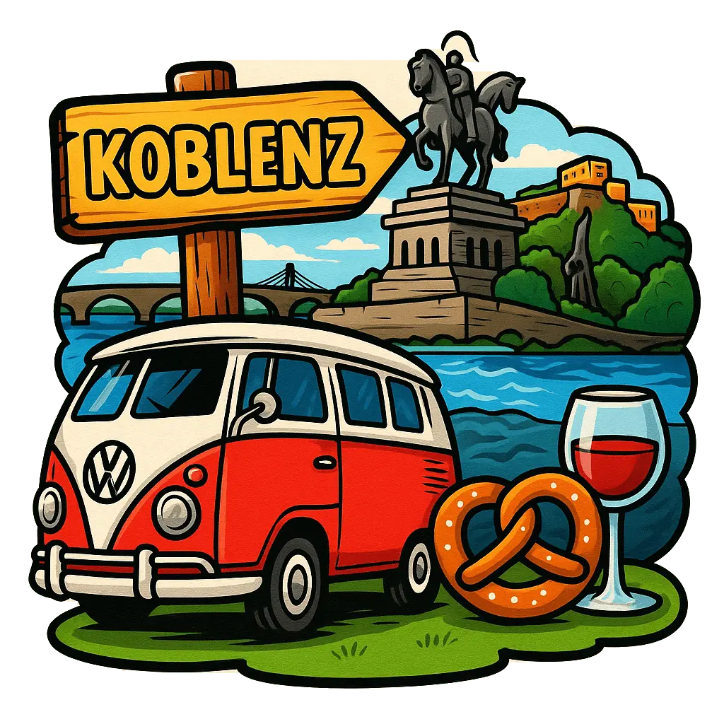 Koblenz Ahşap Magnet – Toptan UV Baskılı Retro Hediyelik Magnet - ST Baskı Merkezi