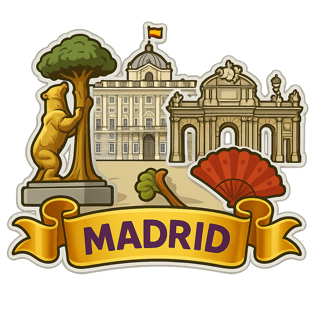 Madrid Ahşap Magnet – Toptan UV Baskılı Retro Hediyelik Magnet - ST Baskı Merkezi