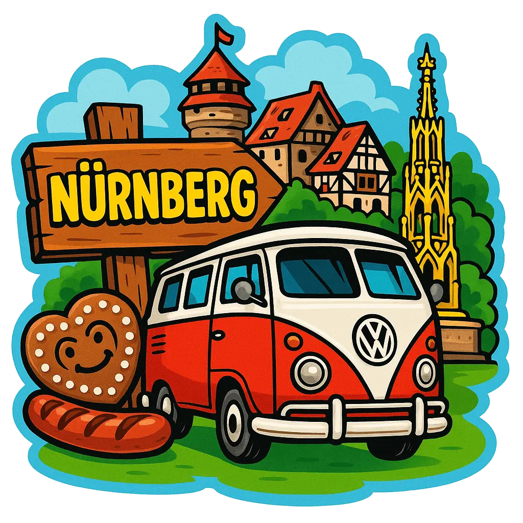 Nürnberg Ahşap Magnet – Toptan UV Baskılı Retro Hediyelik Magnet - ST Baskı Merkezi