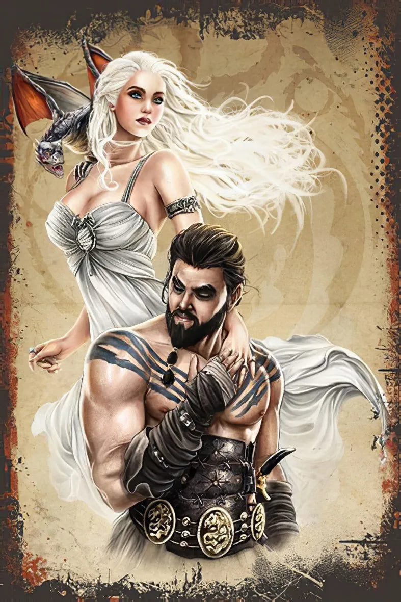 Game Of Thrones Retro Ahşap Poster No:279