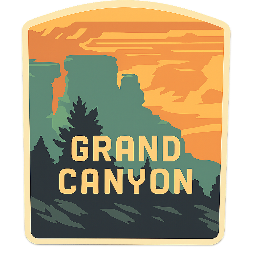Grand Canyon Ahşap Magnet – Toptan UV Baskılı Retro Hediyelik Magnet