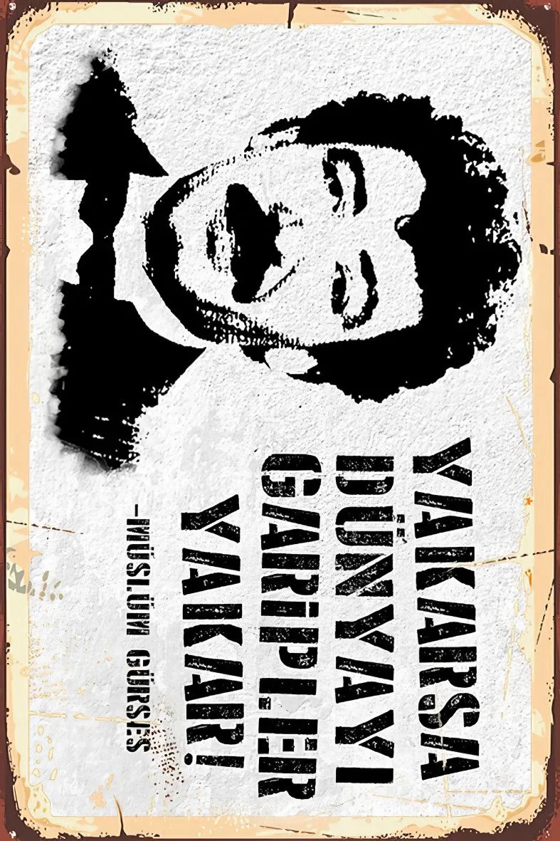 Müslüm Gürses Retro Ahşap Poster No:407