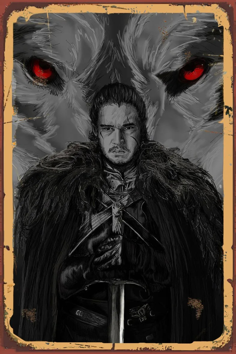 Game Of Thrones Retro Ahşap Poster No:886