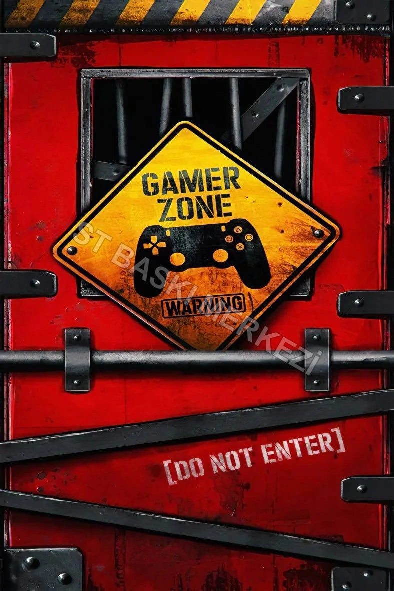 Gamer Retro Ahşap Poster No:835