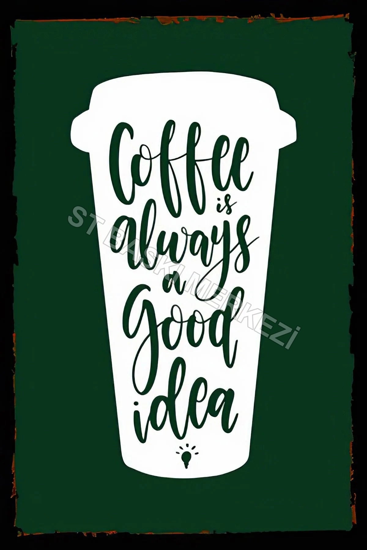 Kahve Coffee Retro Ahşap Poster No: 18