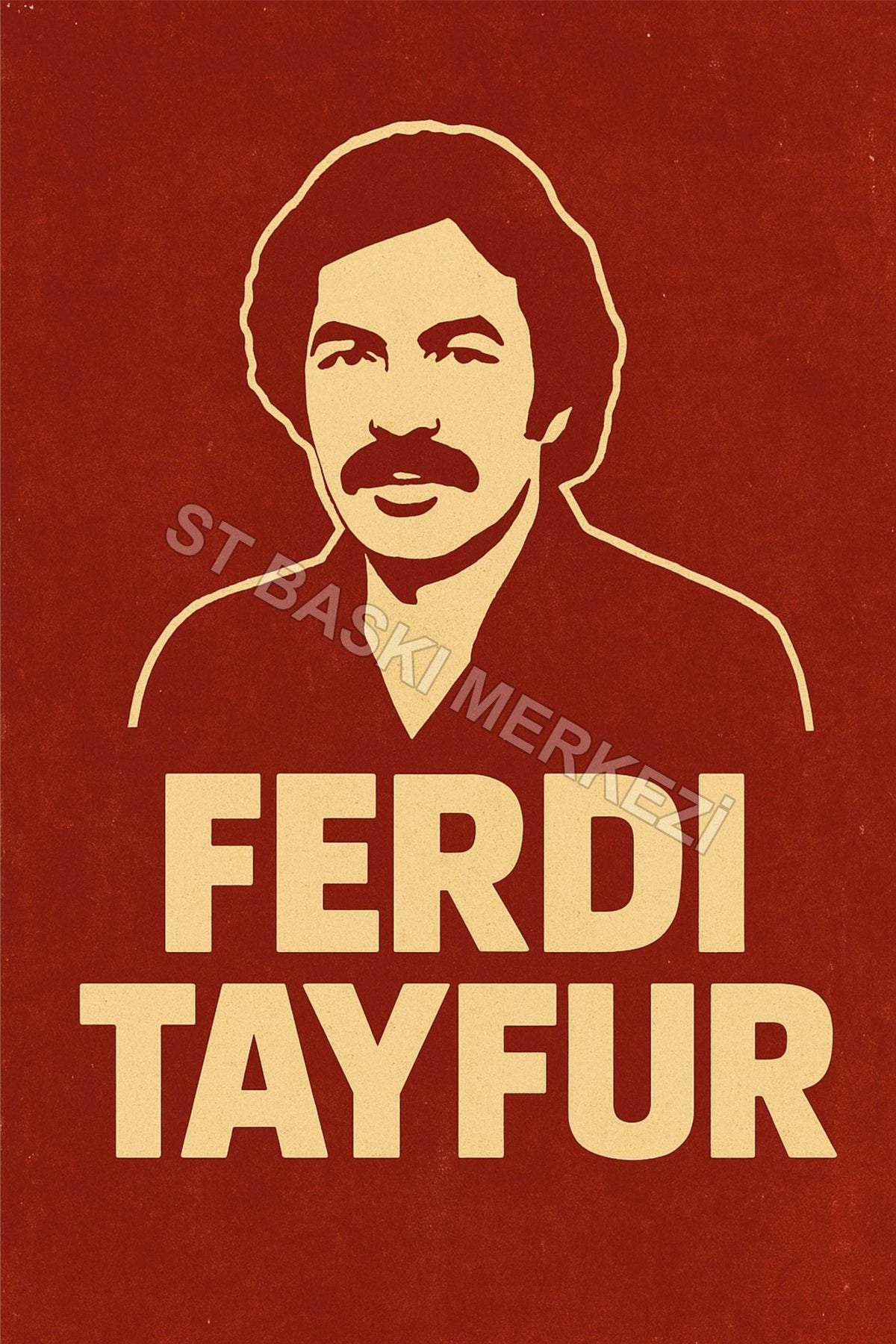 Ferdi Tayfur Retro Ahşap Poster No:1215
