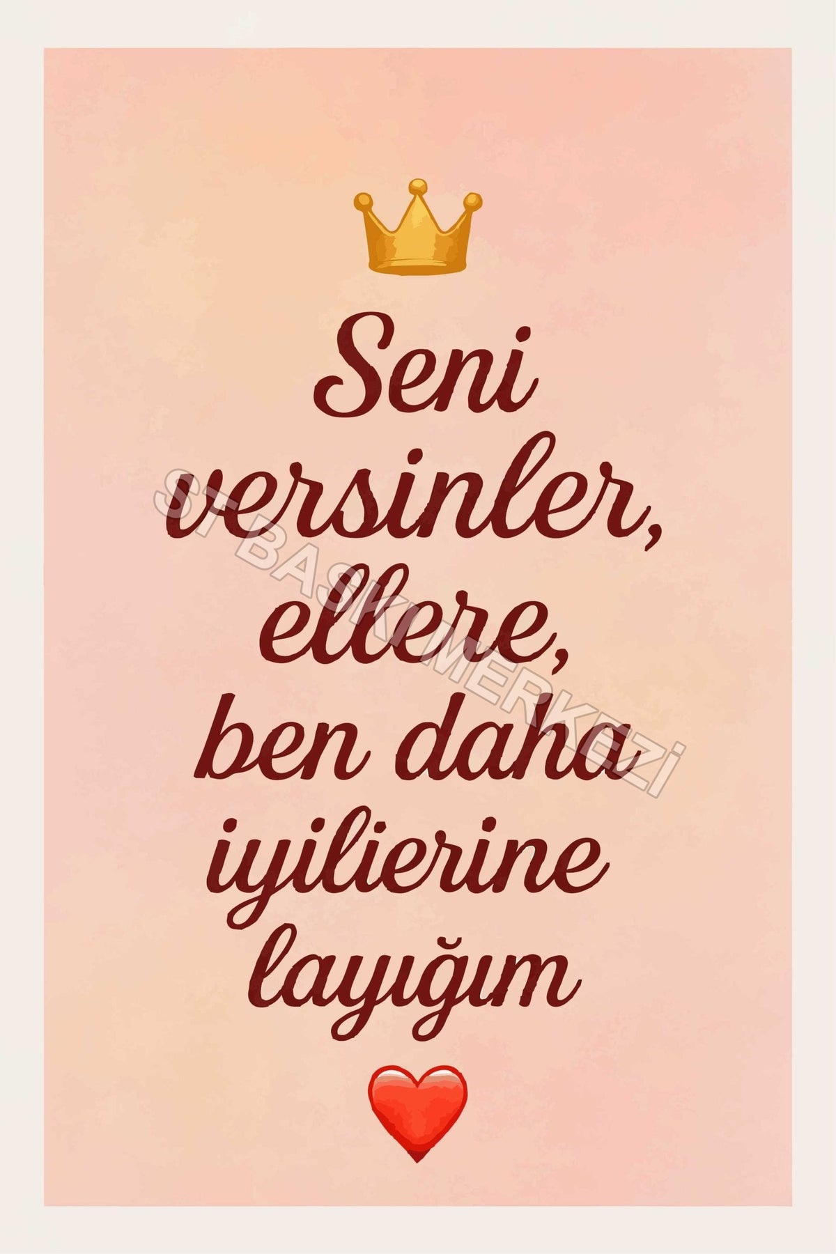 Seni Versinler Ellere Retro Ahşap Poster No:1217