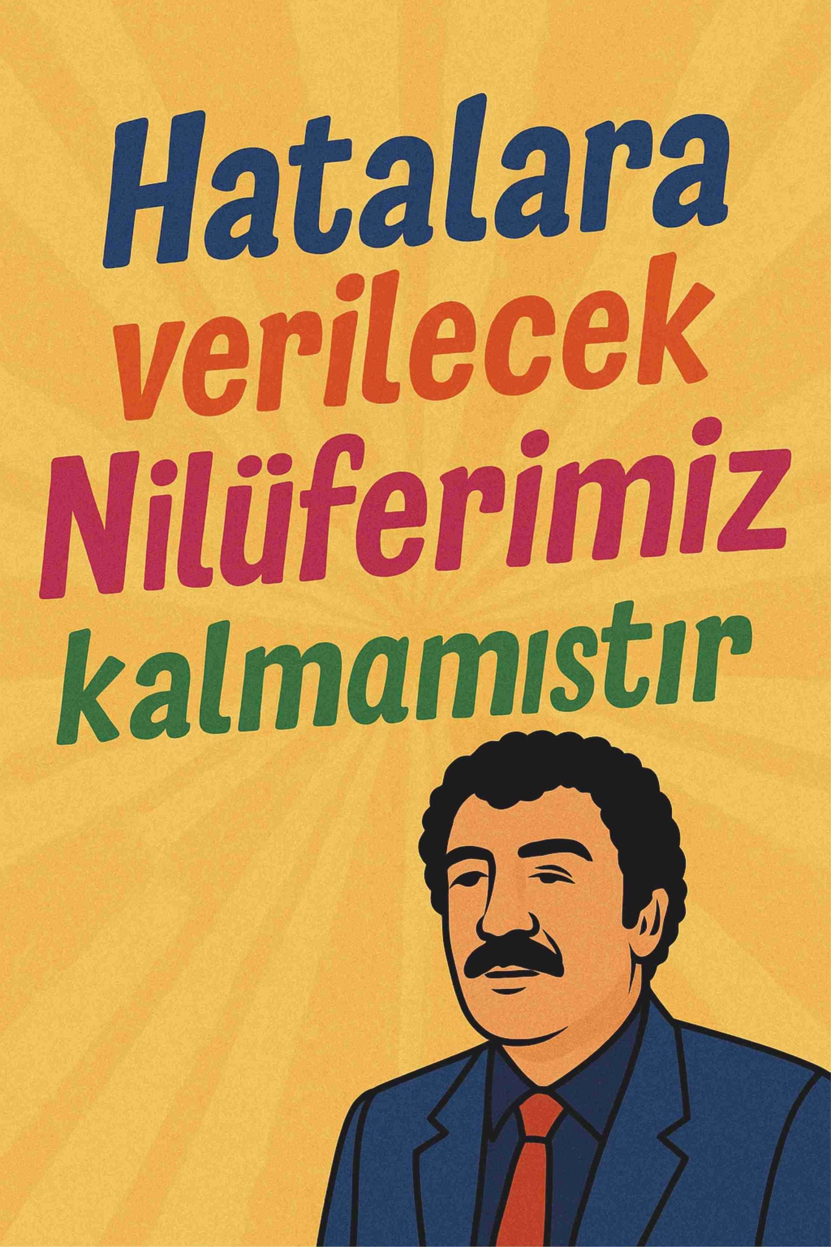 Hatalara Verilecek Nilüferimiz Kalmamıştır Retro Ahşap Poster No:1222
