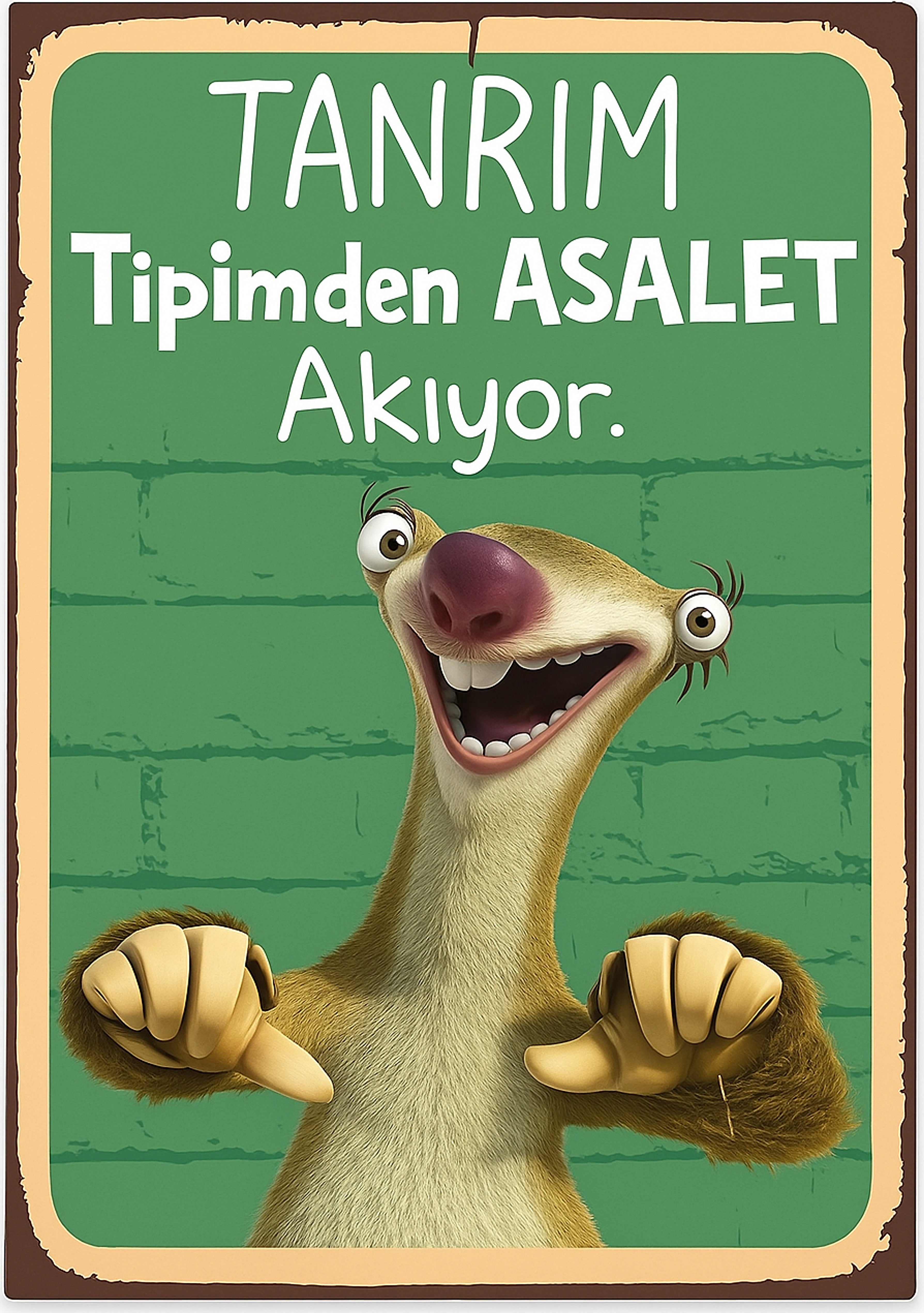 Retro Ahşap Poster ürün görseli