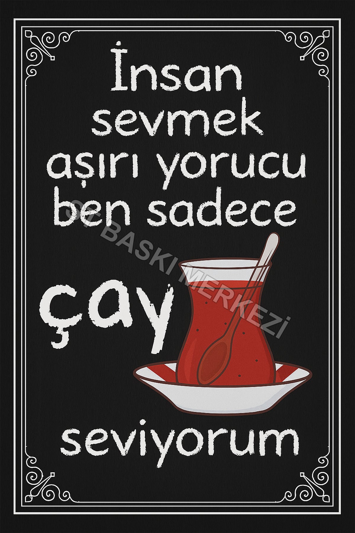 Retro Ahşap Poster ürün görseli