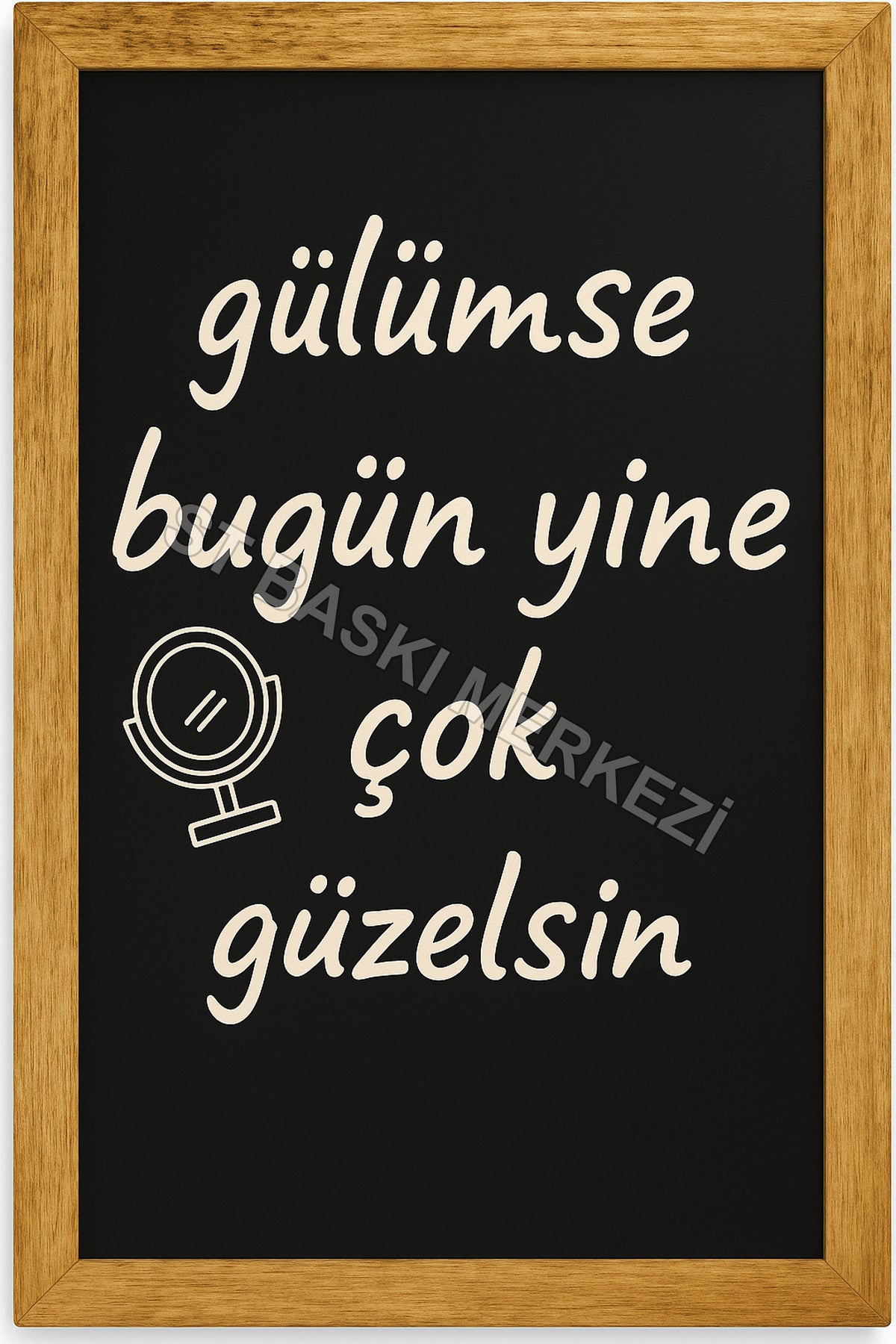 Retro Ahşap Poster ürün görseli