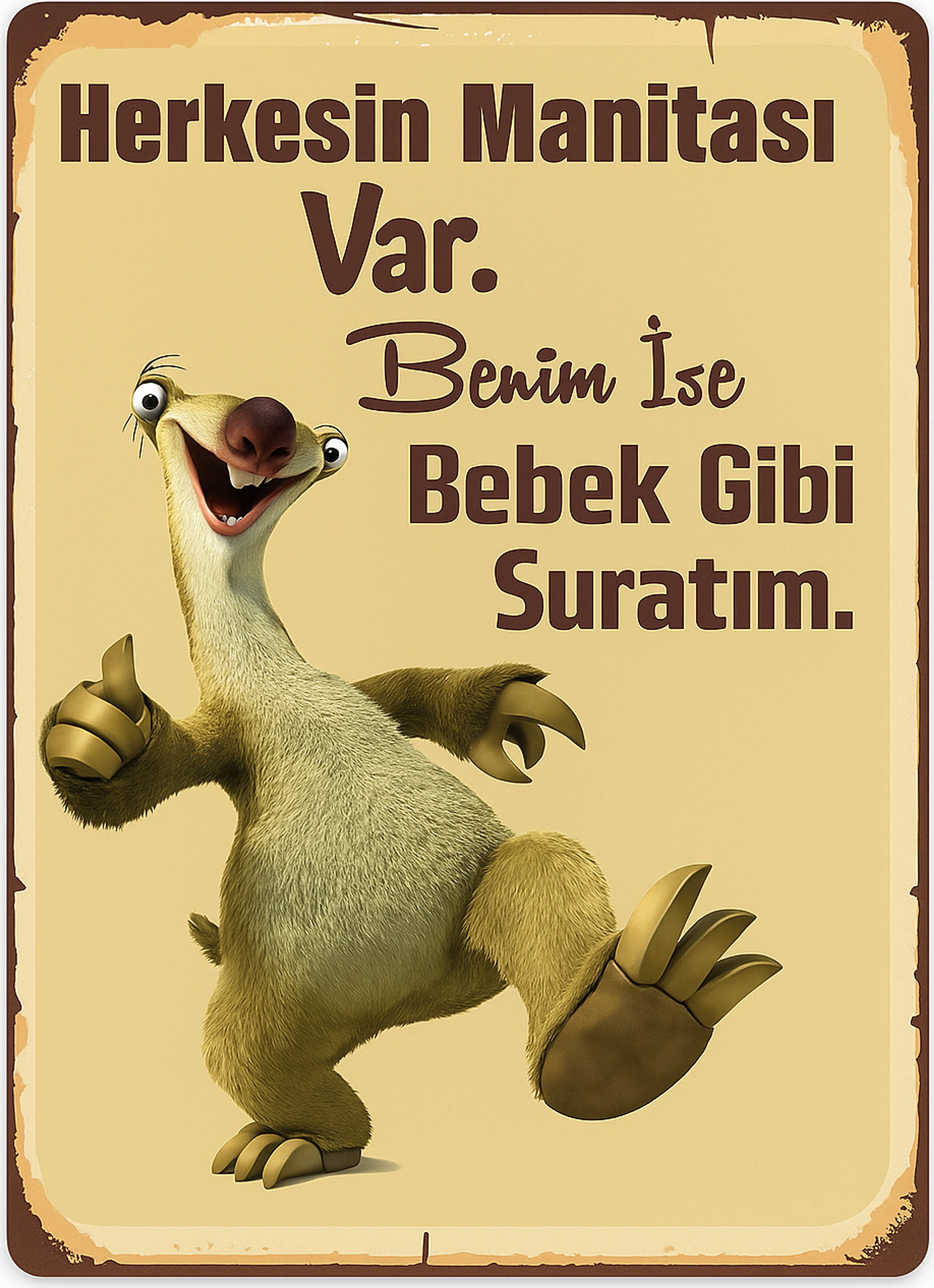 Retro Ahşap Poster ürün görseli