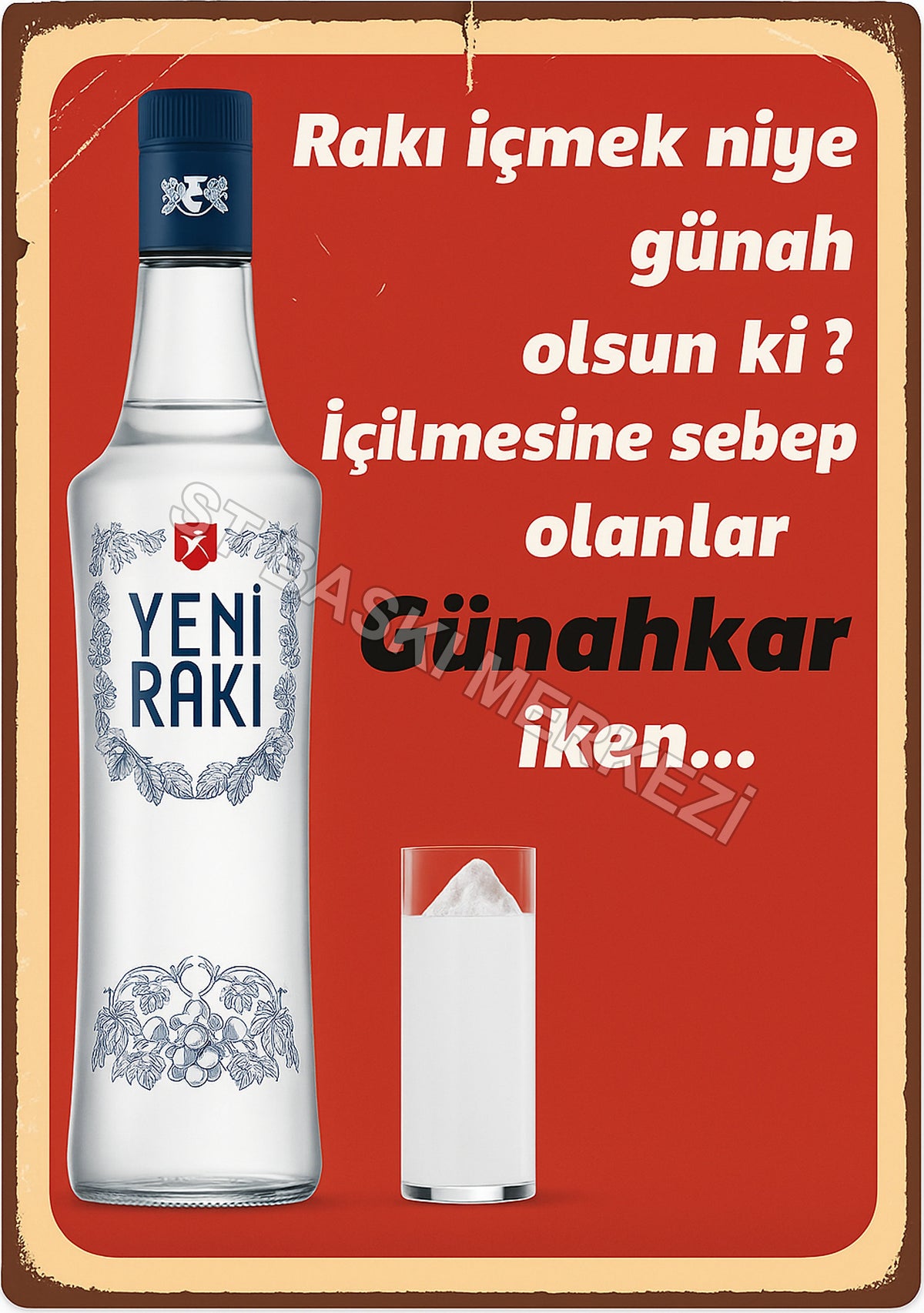 Retro Ahşap Poster ürün görseli