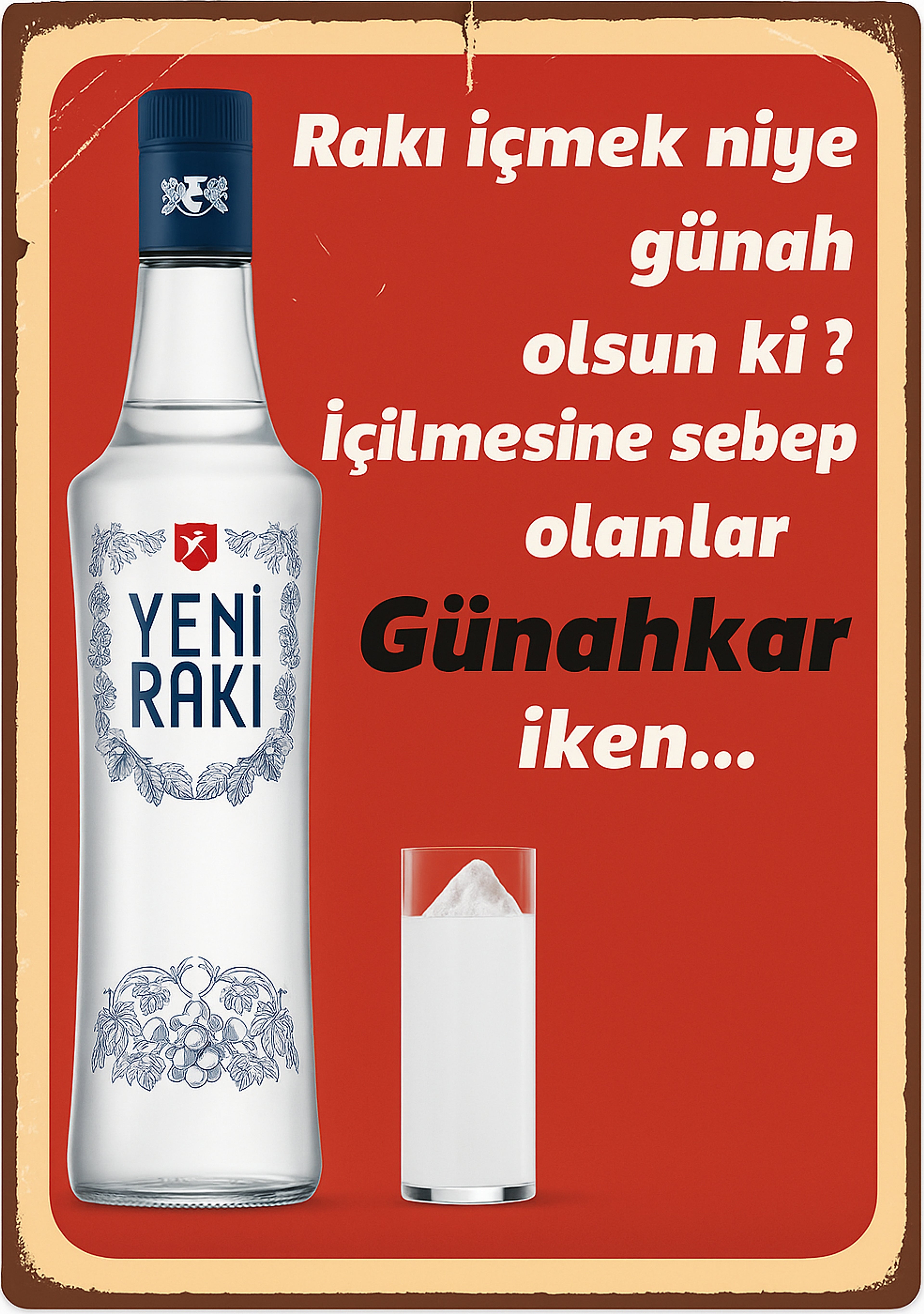 Retro Ahşap Poster ürün görseli