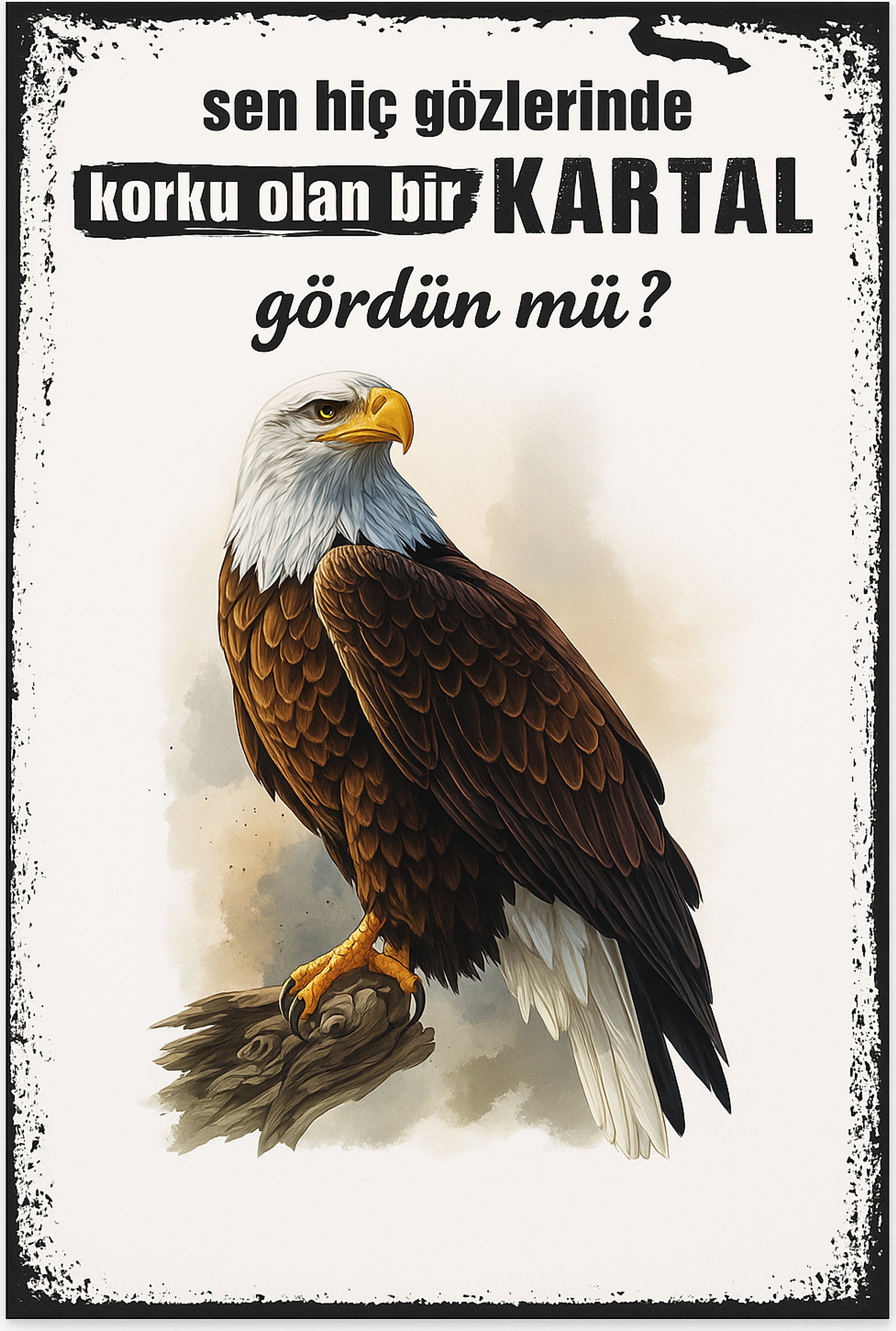 Retro Ahşap Poster ürün görseli