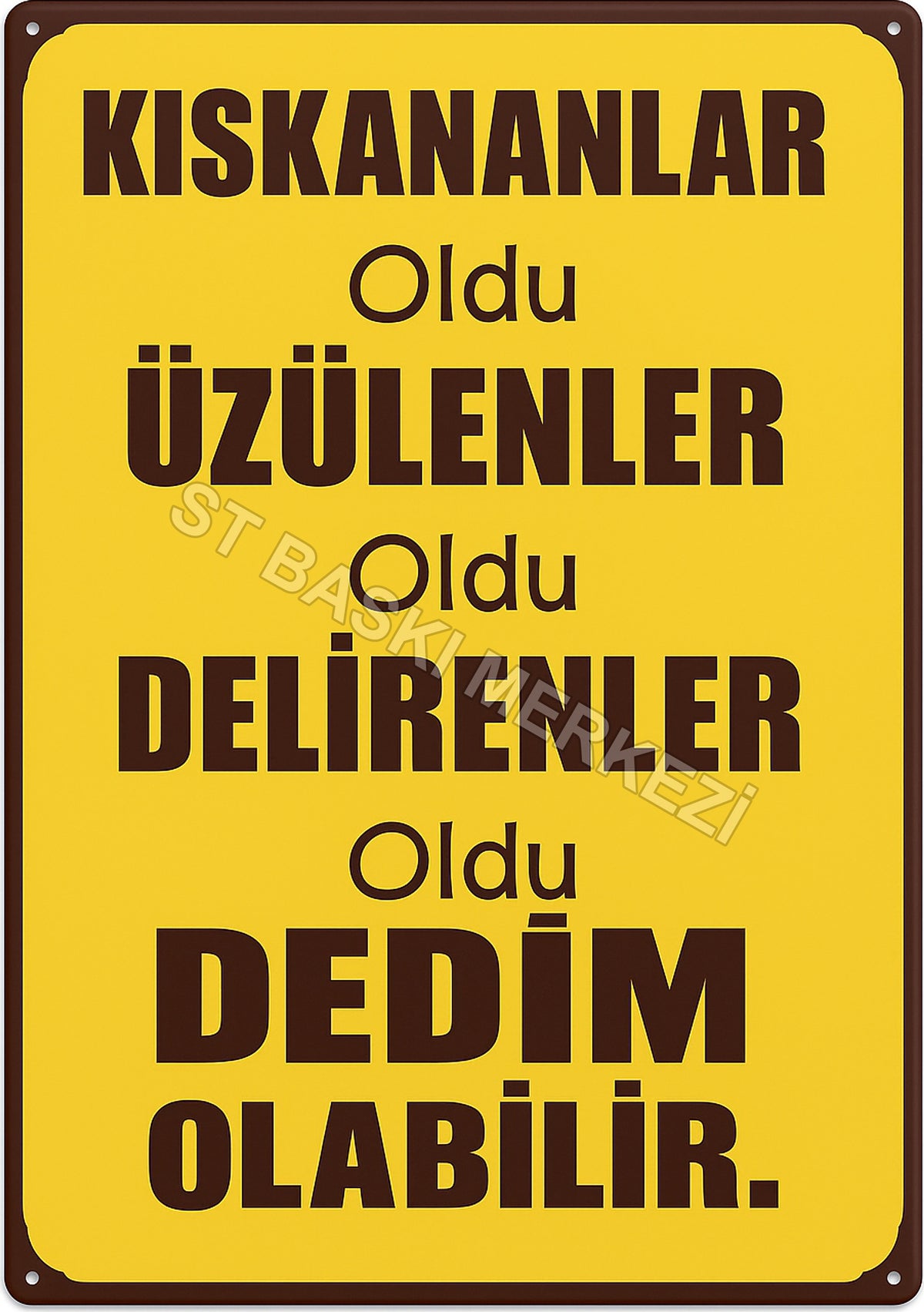 Retro Ahşap Poster ürün görseli