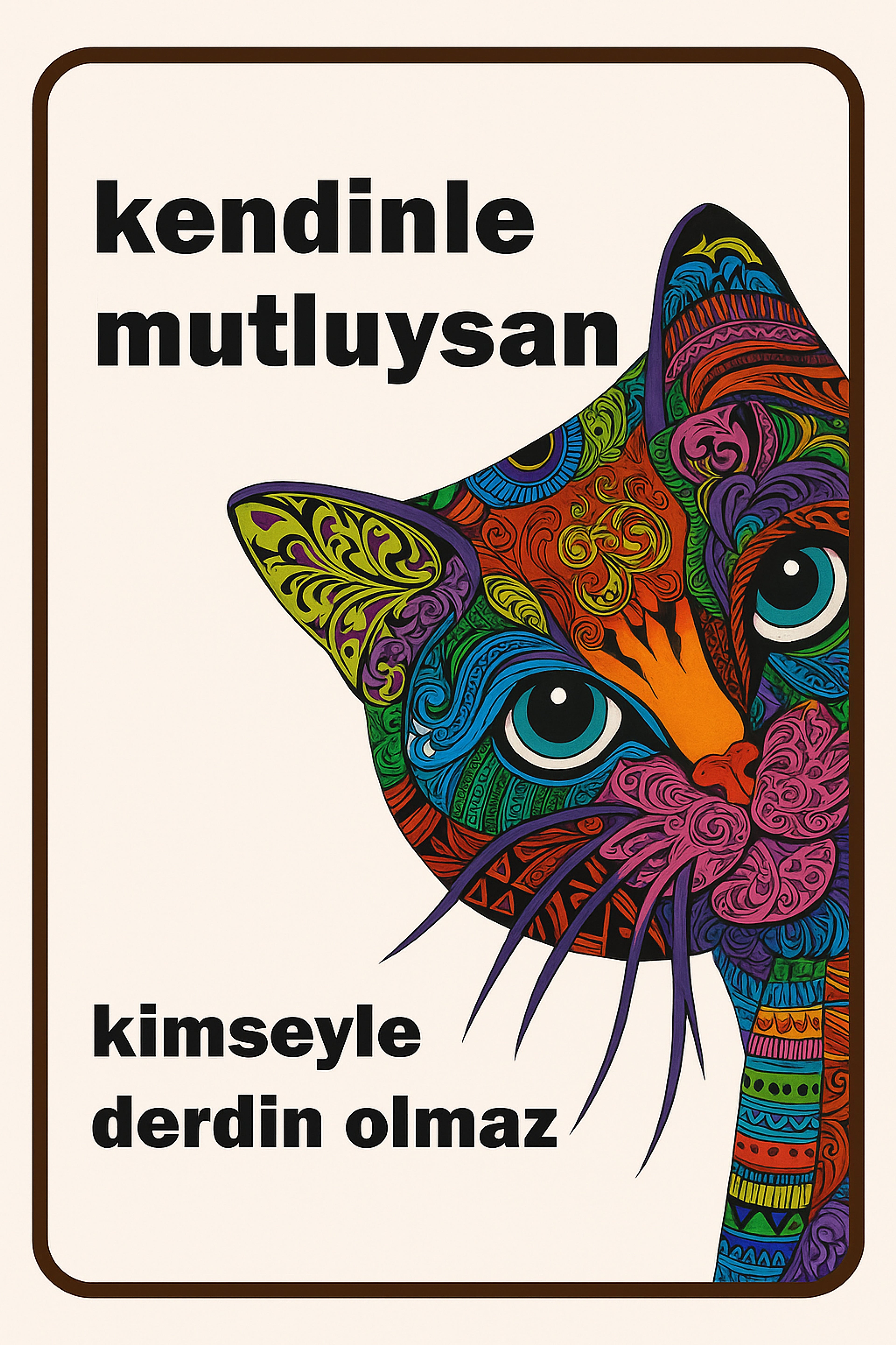 Retro Ahşap Poster ürün görseli