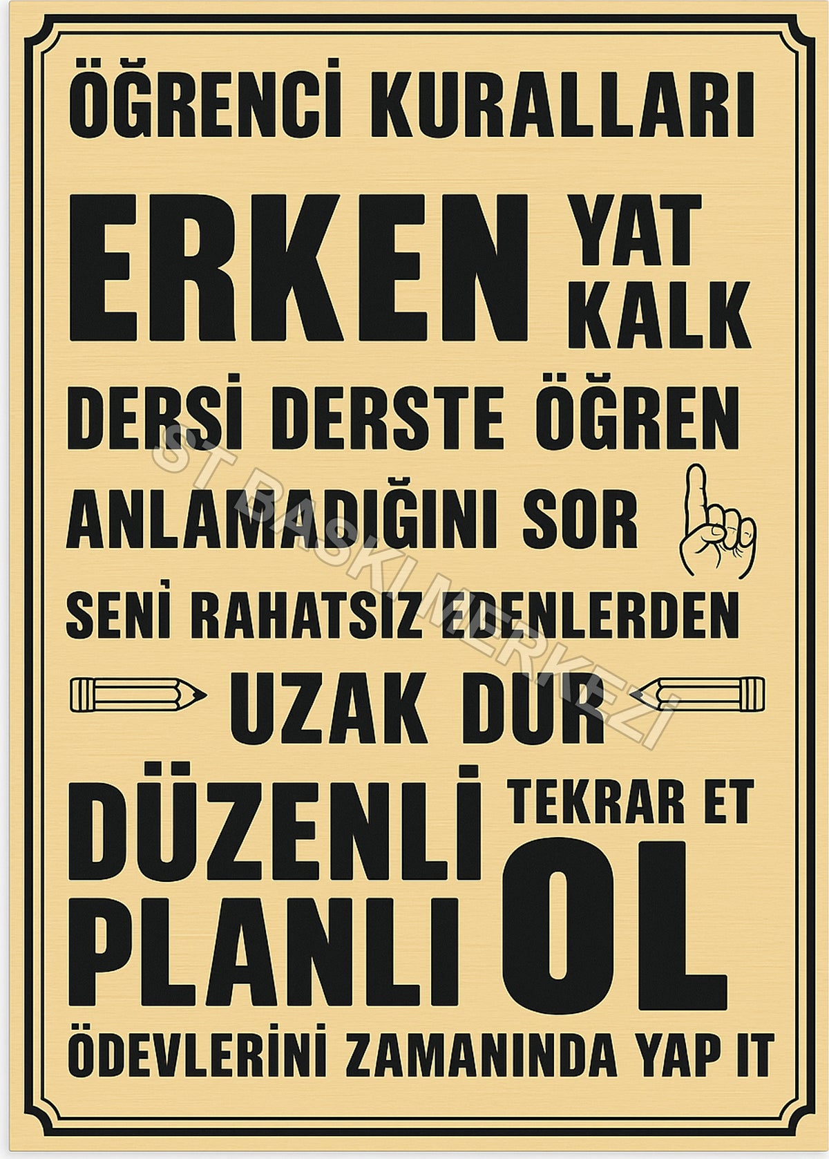 Retro Ahşap Poster ürün görseli