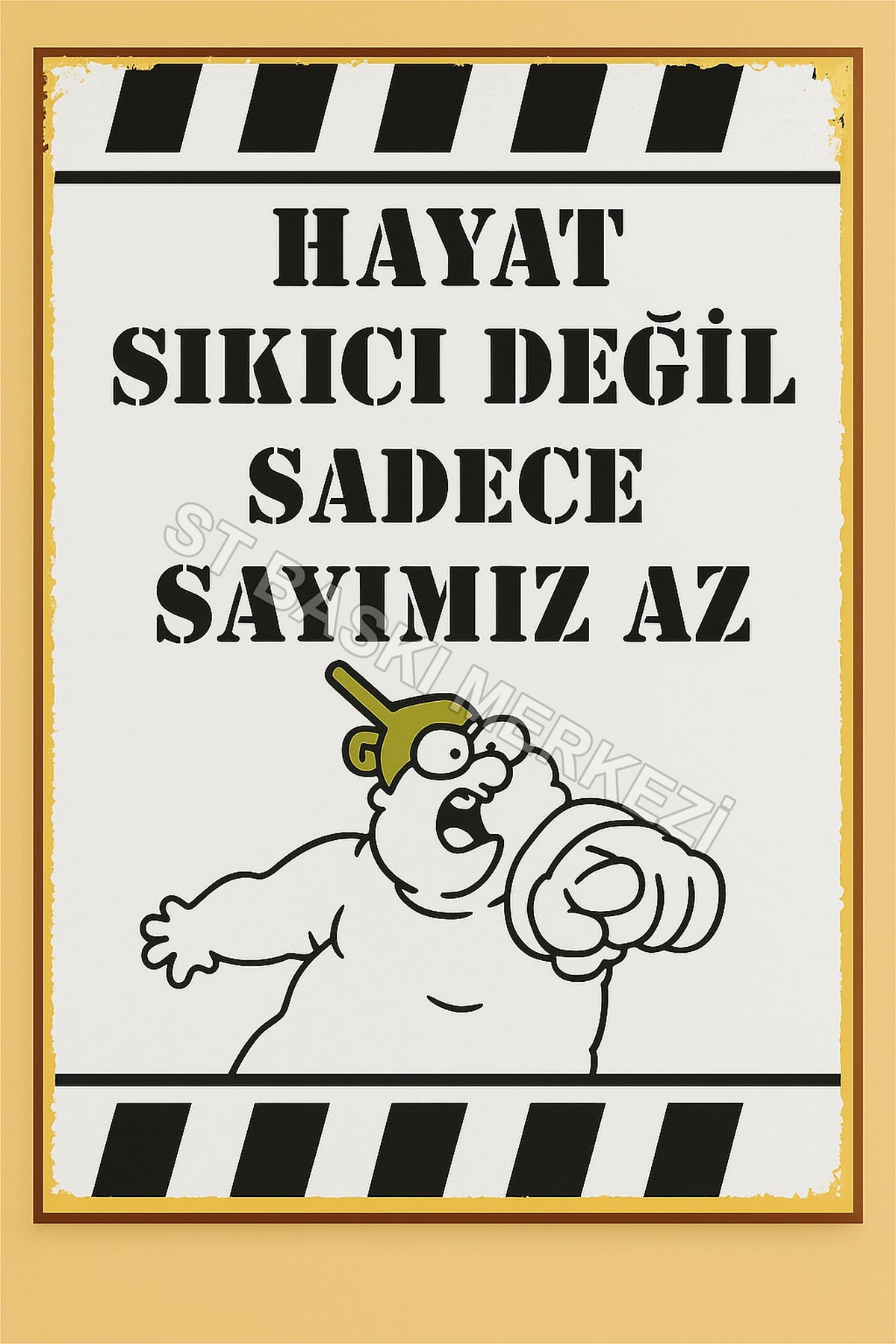 Retro Ahşap Poster ürün görseli