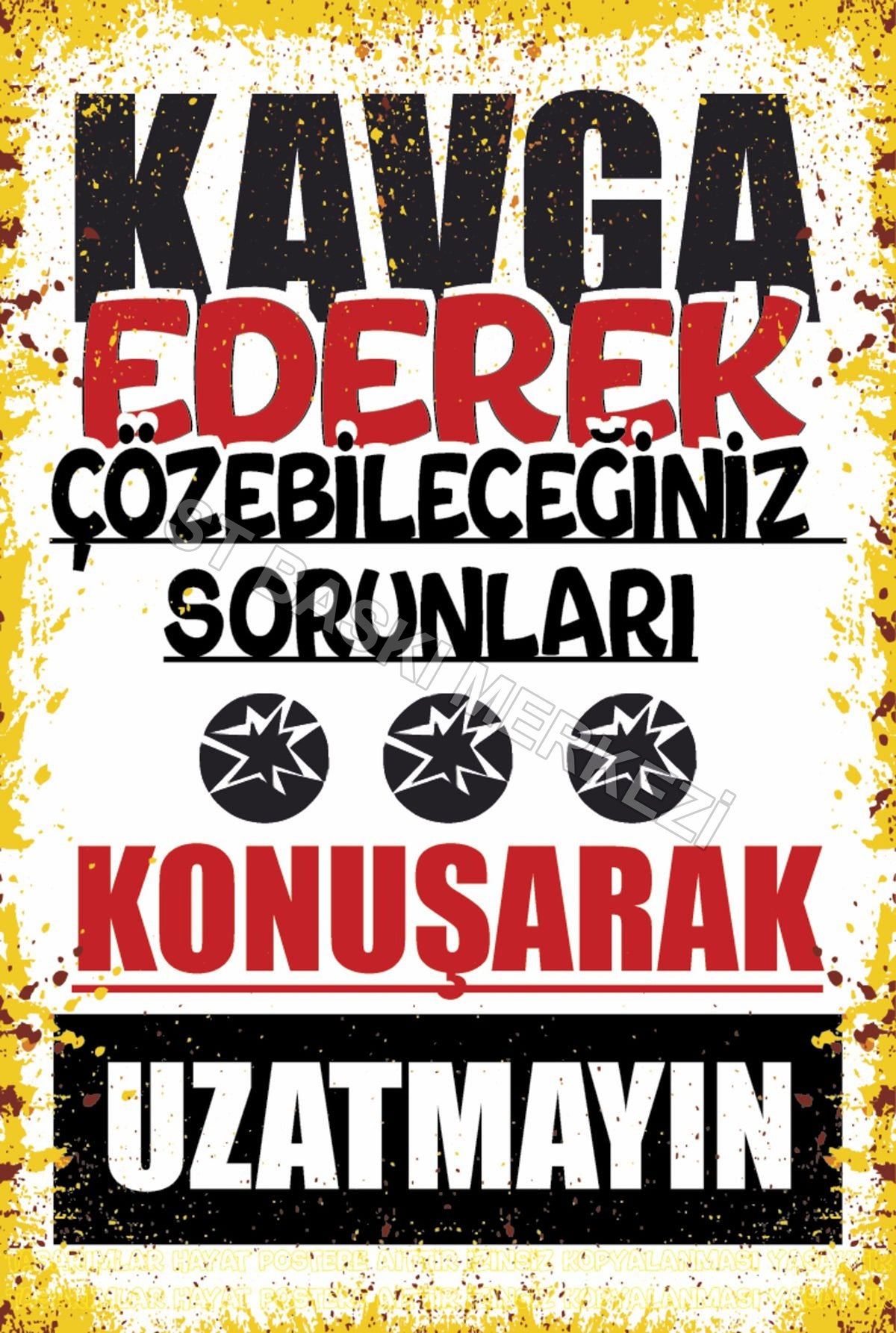 Retro Ahşap Poster ürün görseli