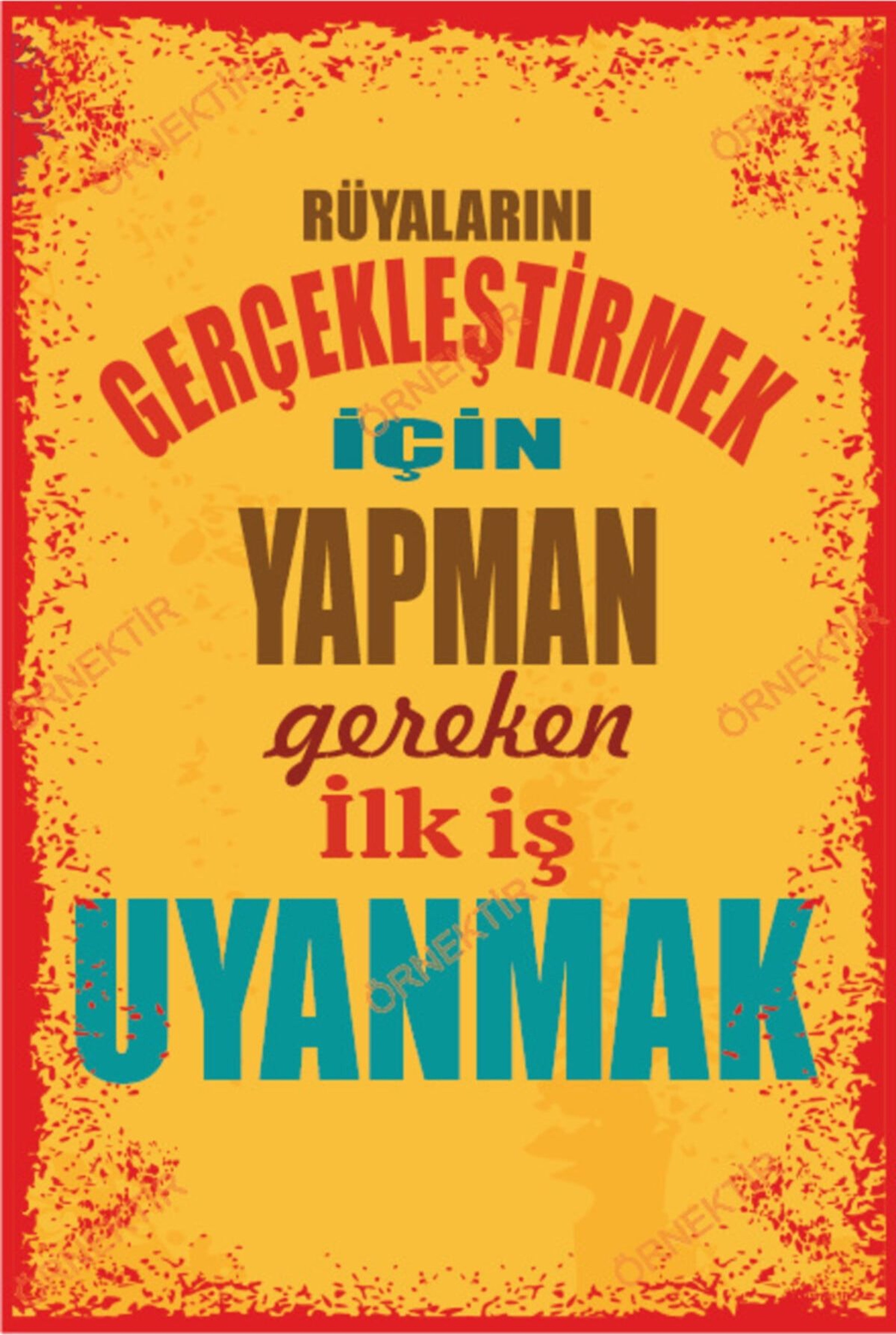 Retro Ahşap Poster ürün görseli