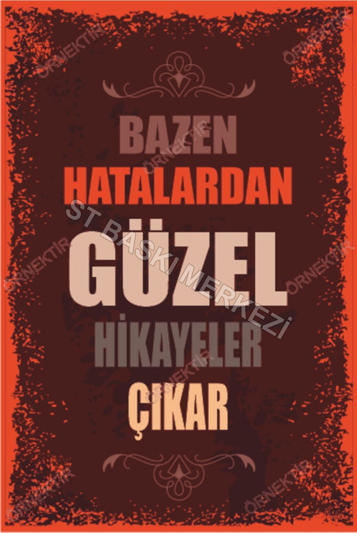 Retro Ahşap Poster ürün görseli