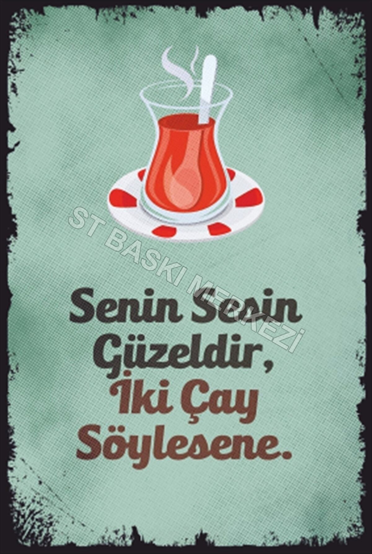Retro Ahşap Poster ürün görseli