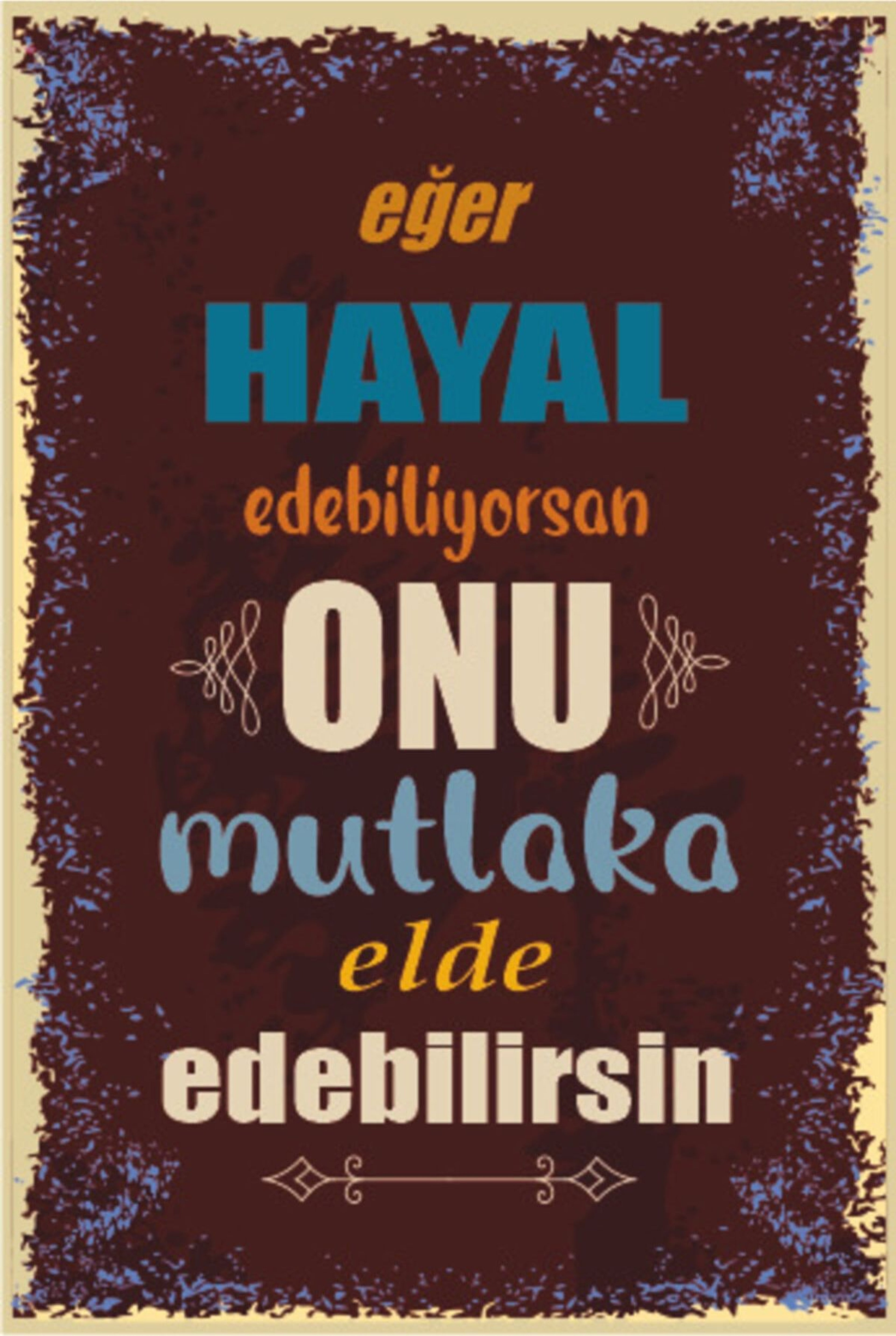 Retro Ahşap Poster ürün görseli