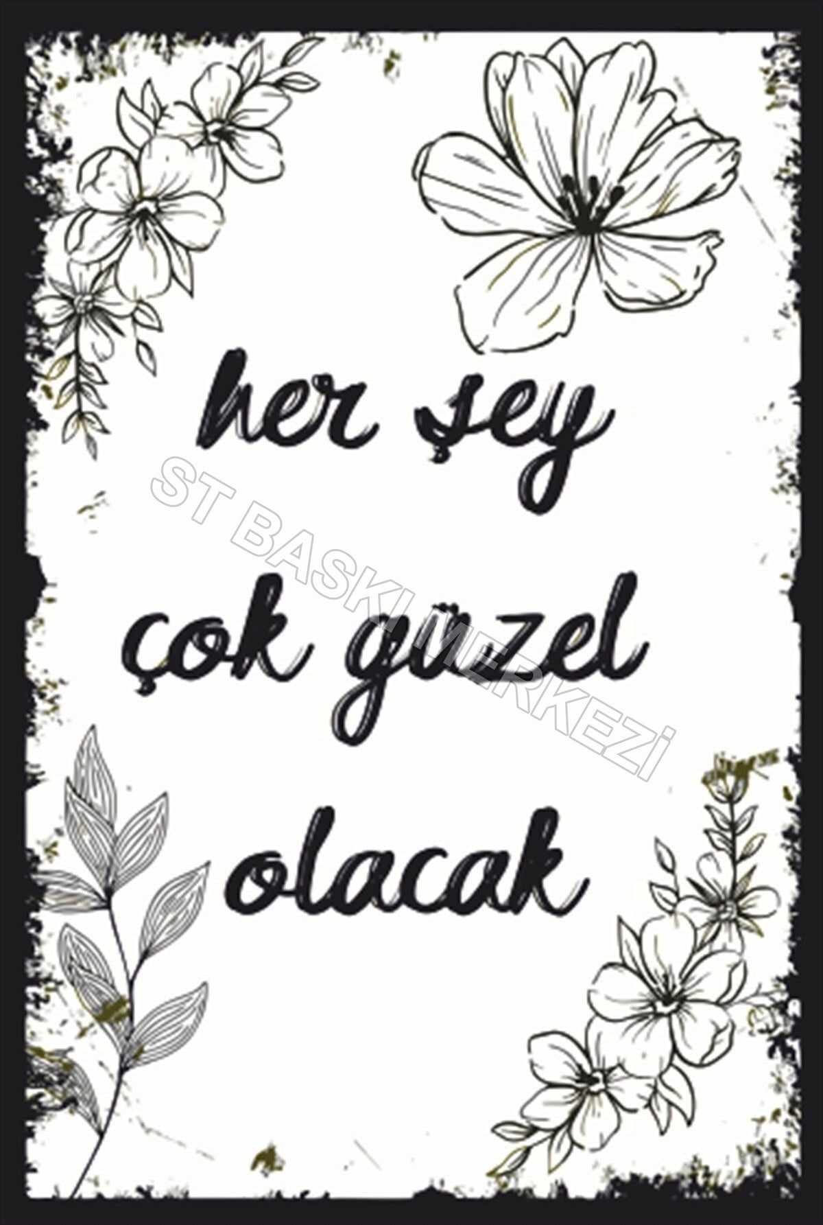 Retro Ahşap Poster ürün görseli