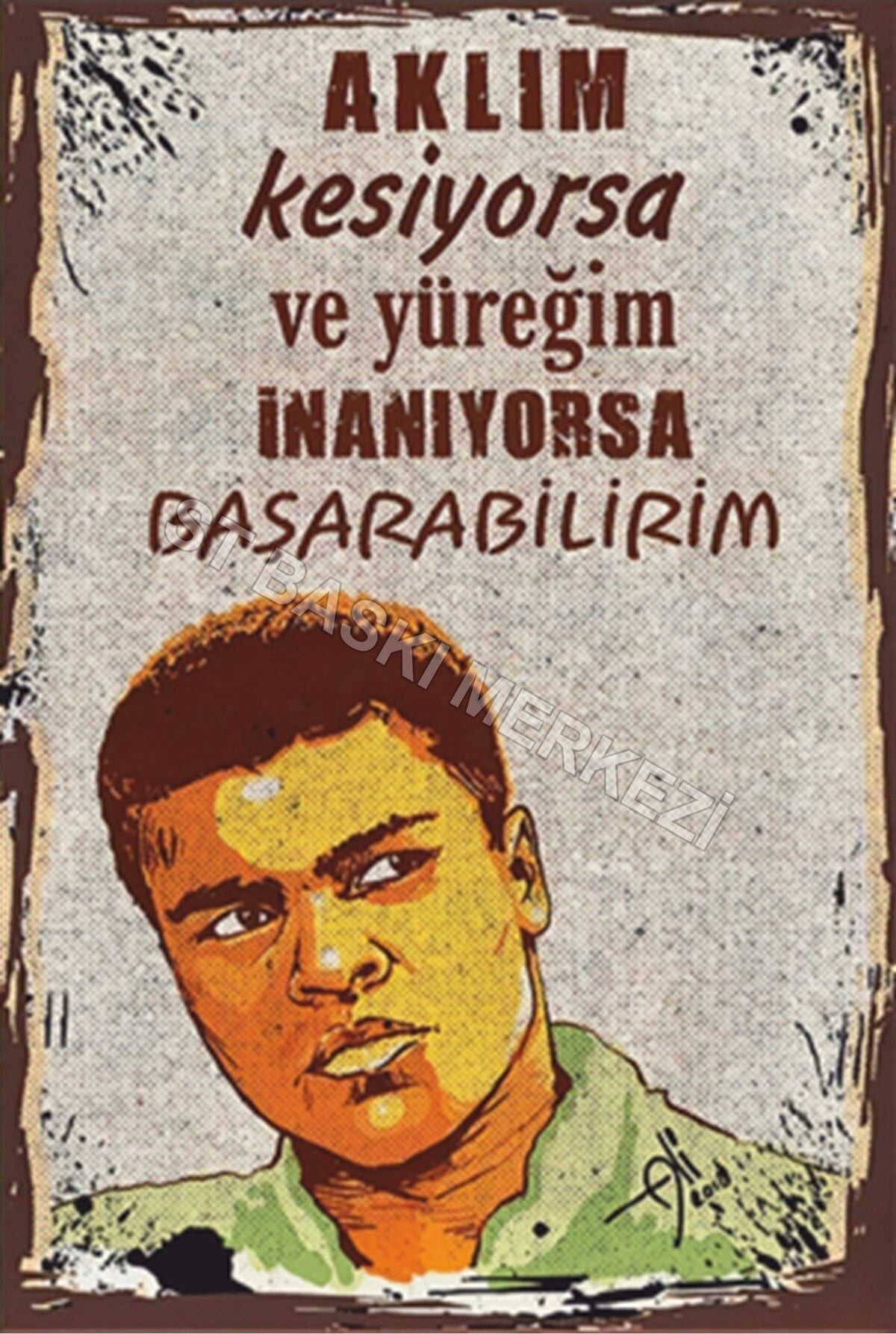 Retro Ahşap Poster ürün görseli