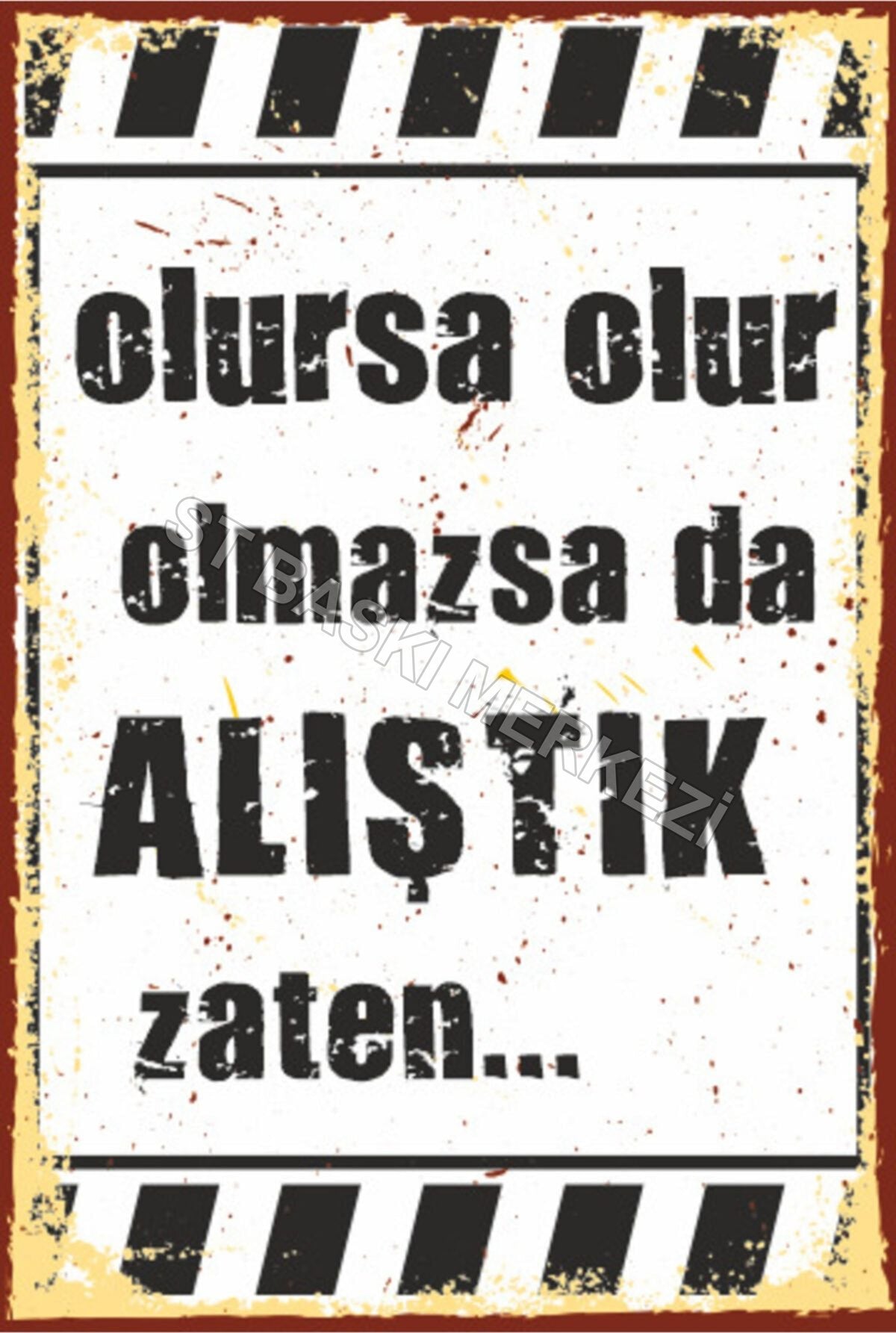 Retro Ahşap Poster ürün görseli