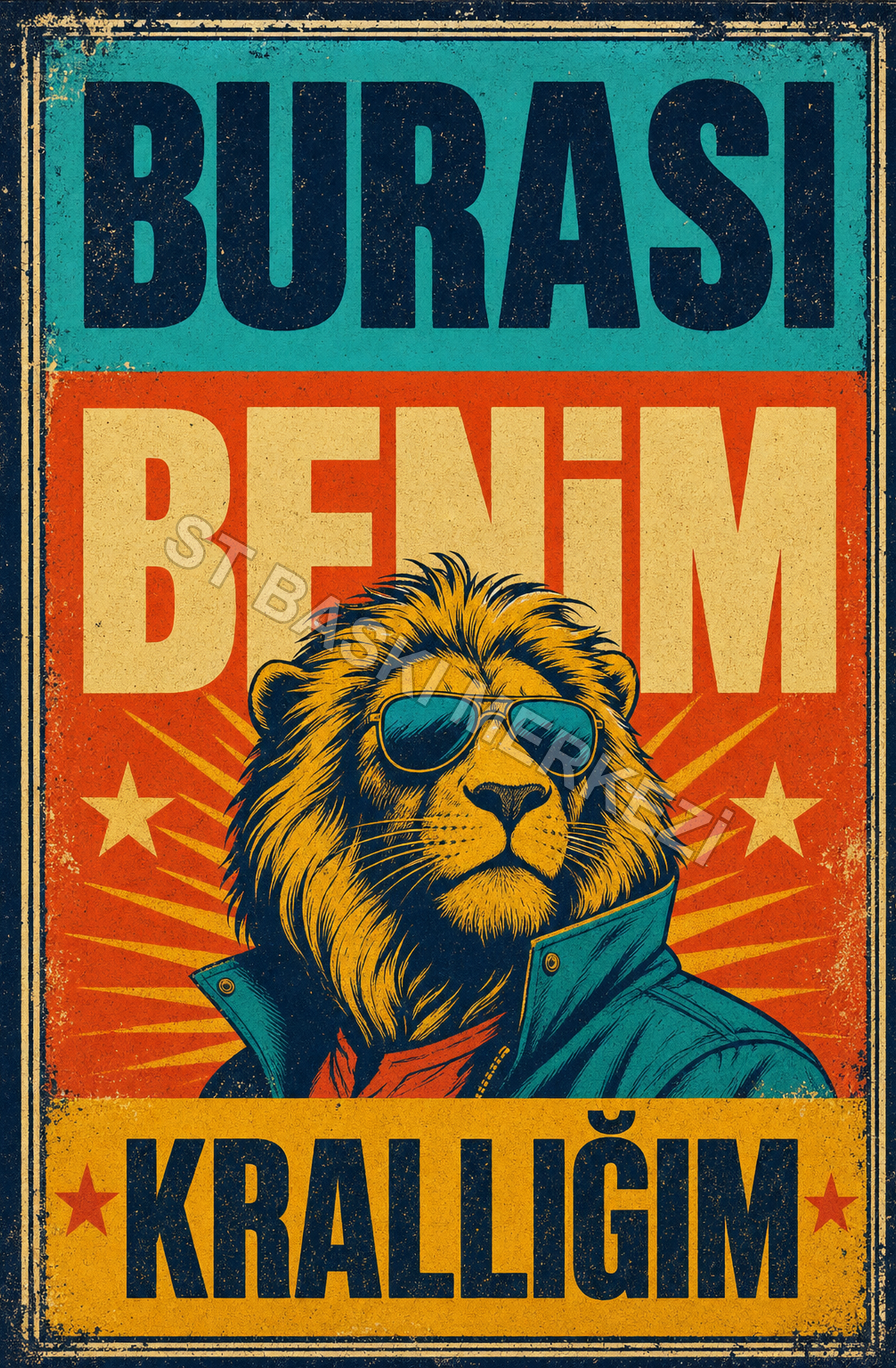 Burası Benim Krallığım Ahşap Poster 1337