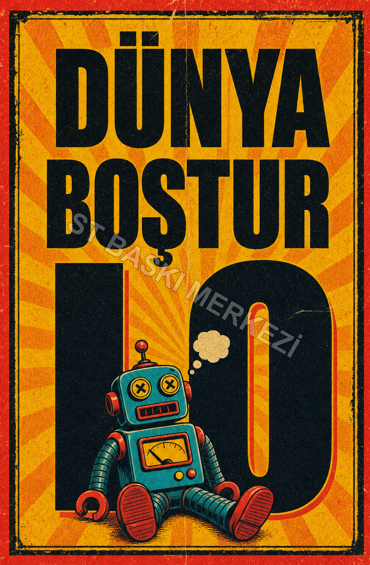 Dünya Boştur ₺0 Ahşap Poster 1339