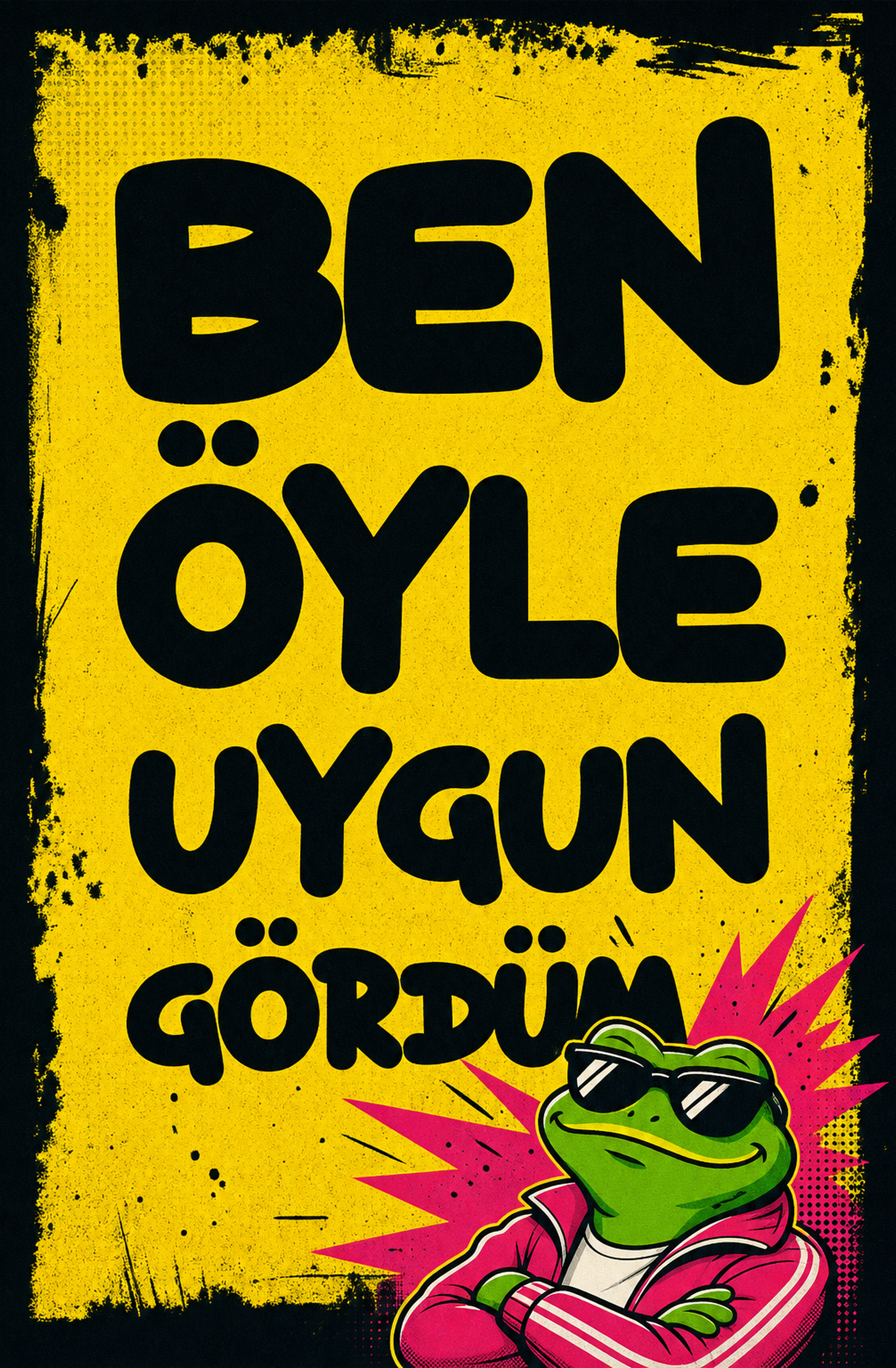 Ben Öyle Uygun Gördün Ahşap Poster 1345