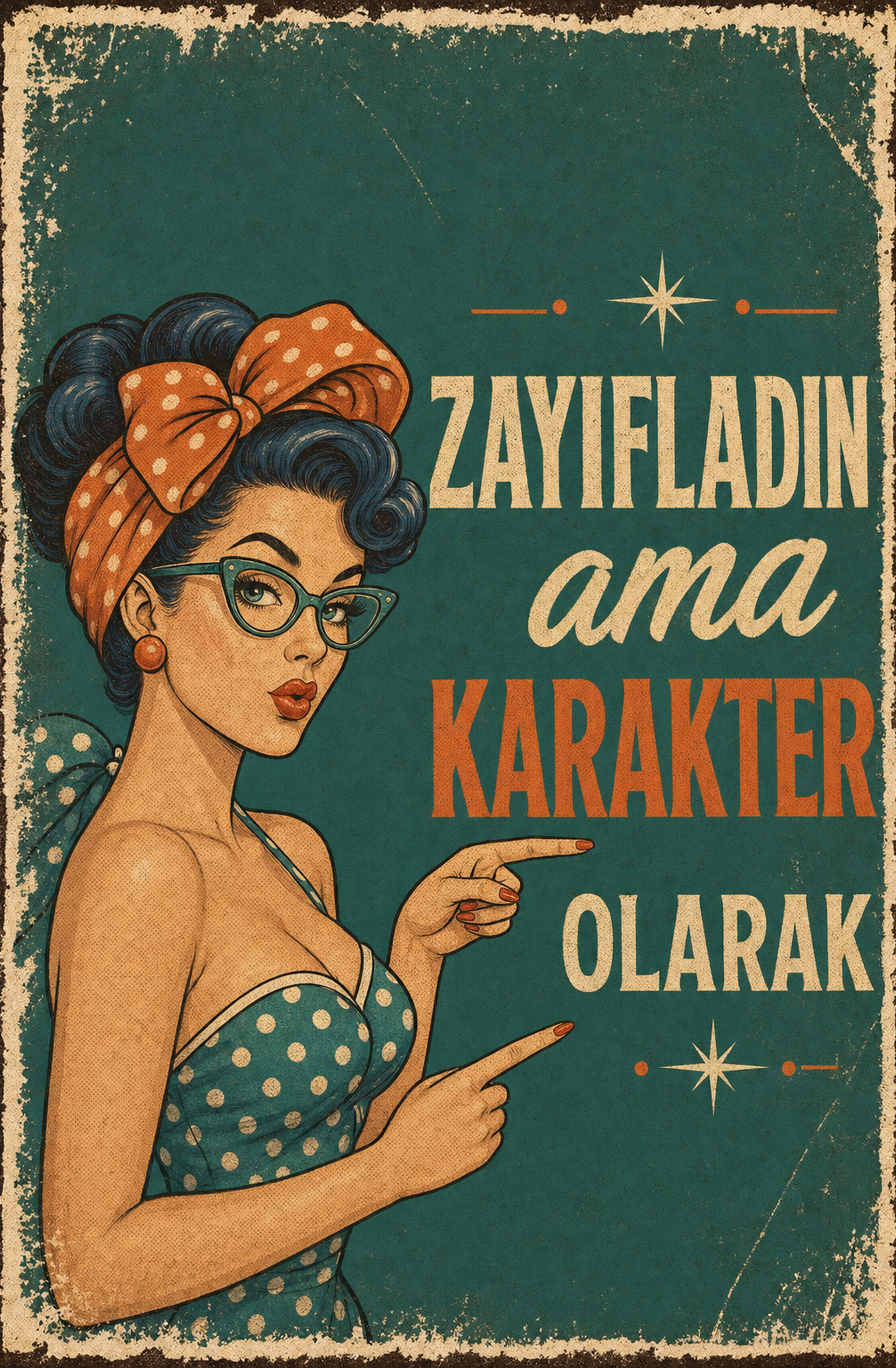 Zayıfladın Ama Karakter Olarak Ahşap Poster 1366