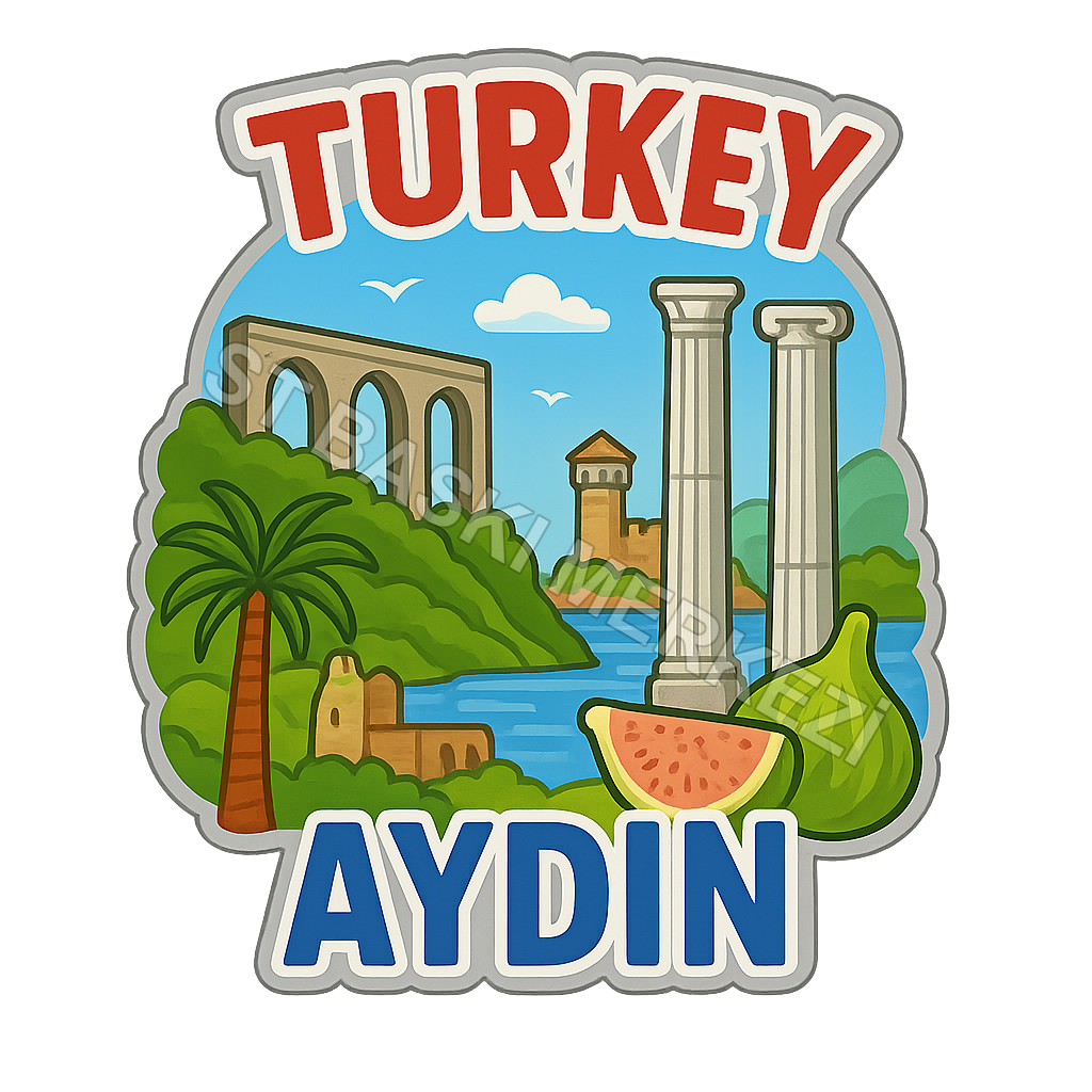 Aydın Ahşap Magnet – Toptan UV Baskılı Retro Hediyelik Magnet