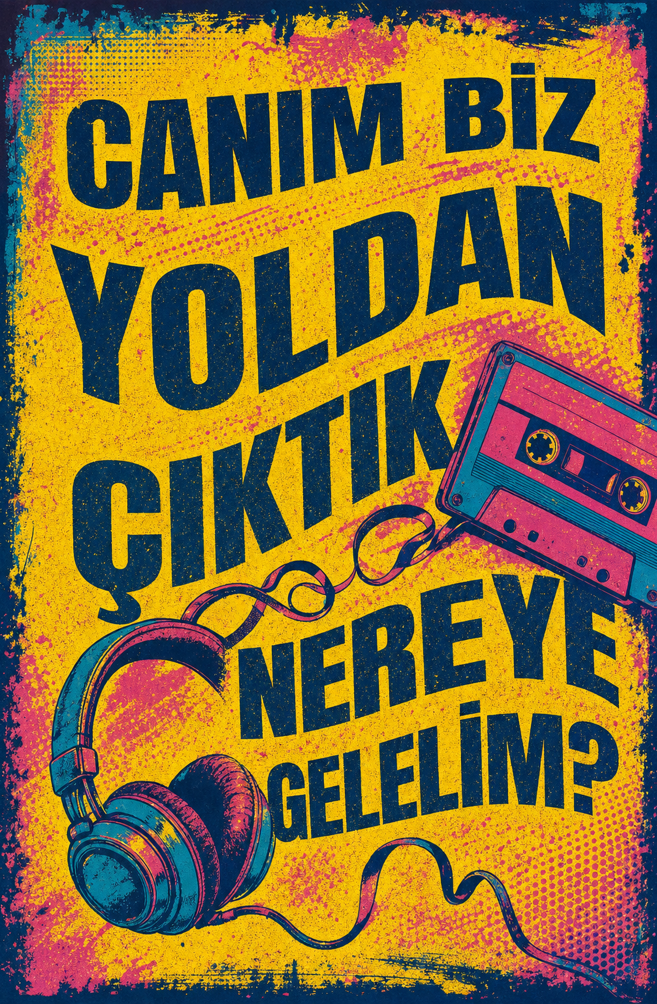 Canım Biz Yoldan Çıktık Nerdeyse Geliyim! Ahşap Poster 1394