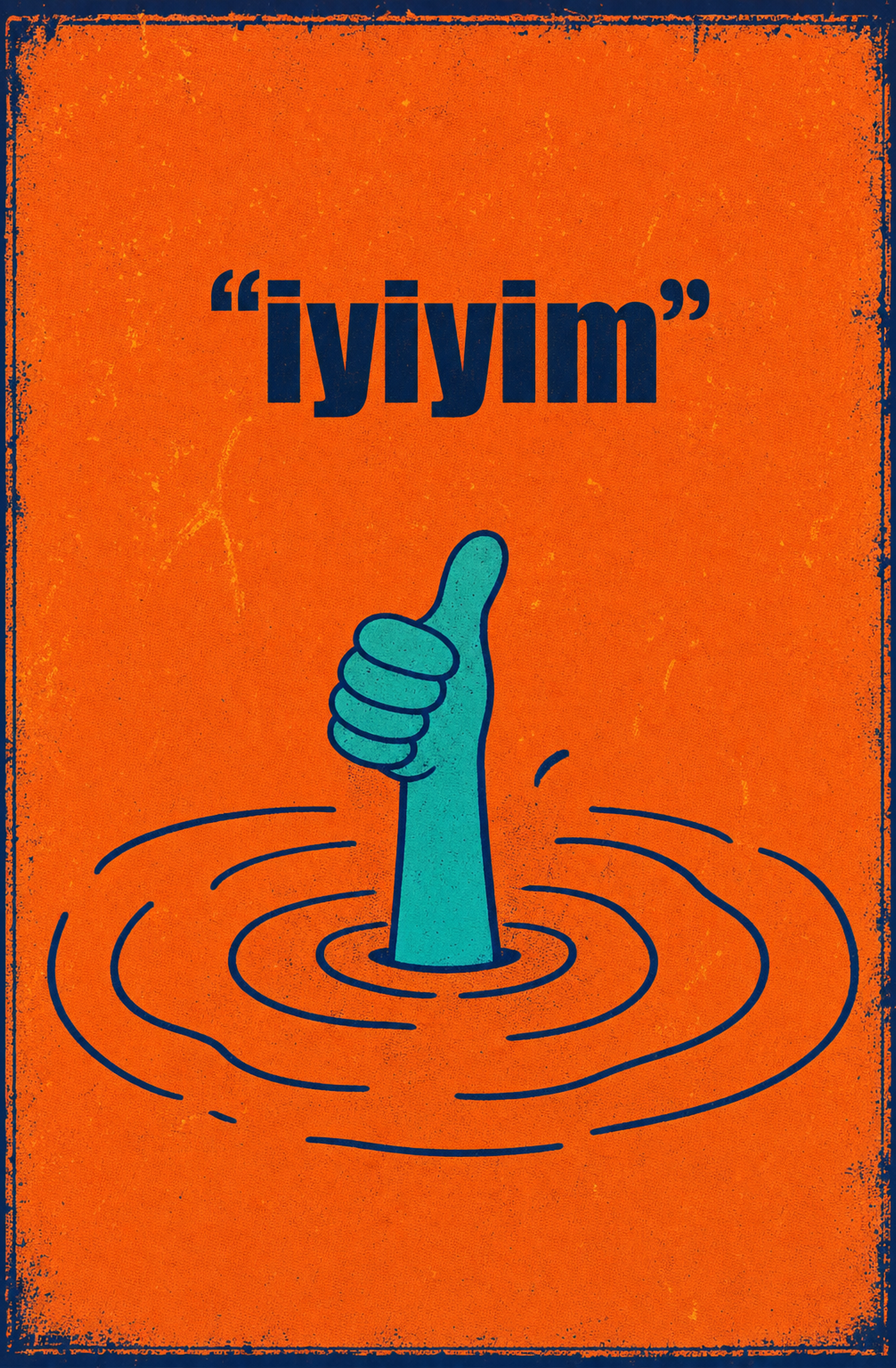 “İyiyim” Ahşap Poster 1398