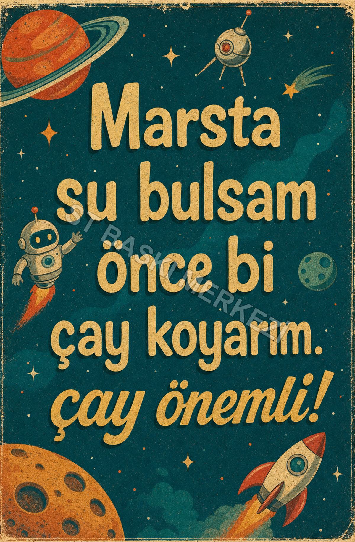 Marsta Su Bulsam Ahşap Poster 1410