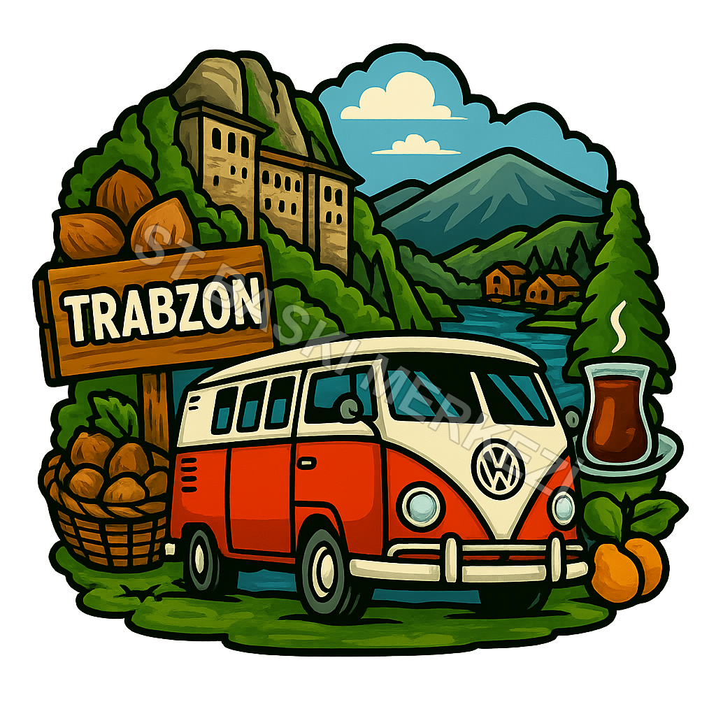 Trabzon Ahşap Magnet – Toptan UV Baskılı Retro Hediyelik Magnet