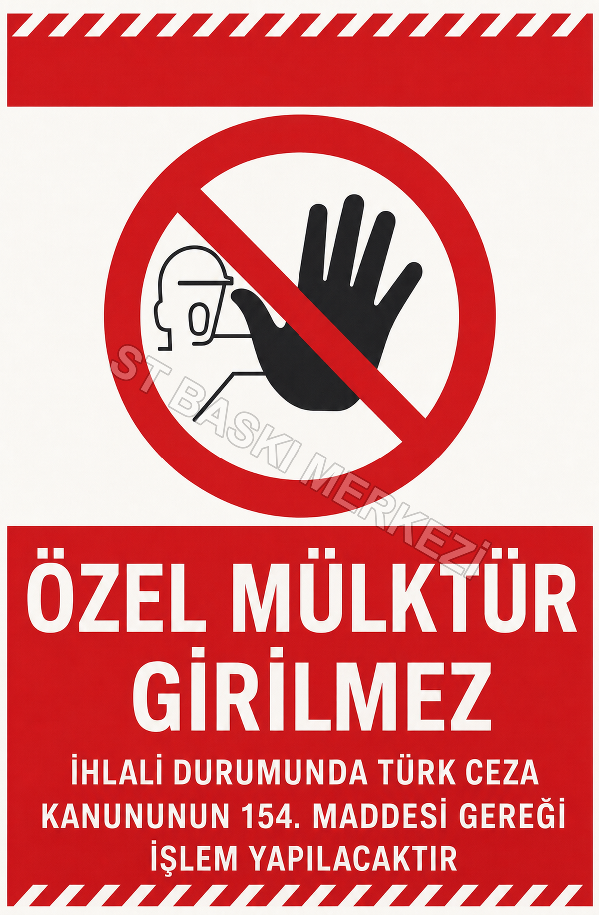Özel Mülktür Girilmez  Ahşap Poster 1430