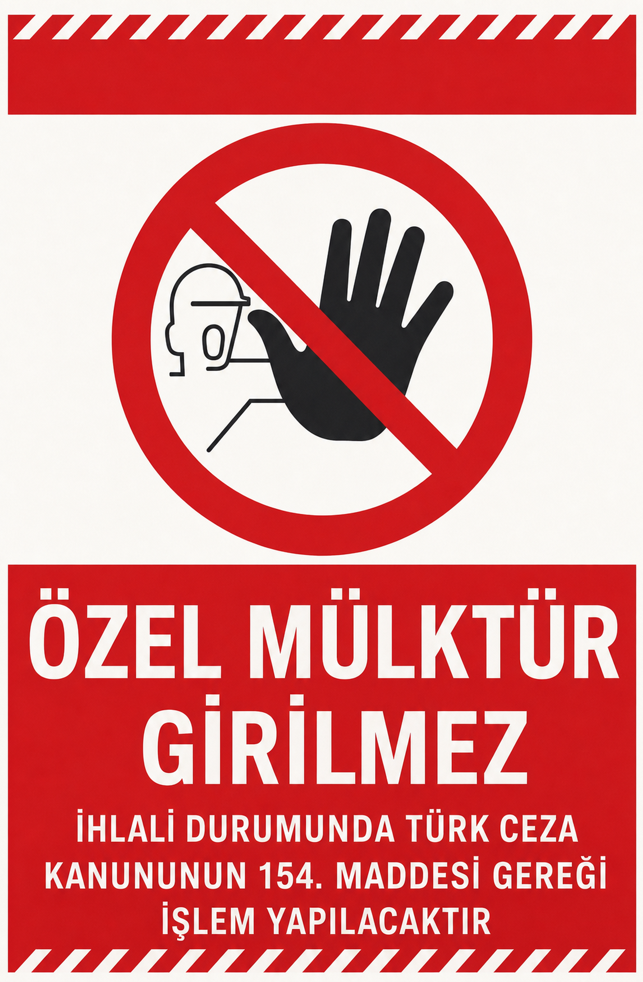 Özel Mülktür Girilmez  Ahşap Poster 1430