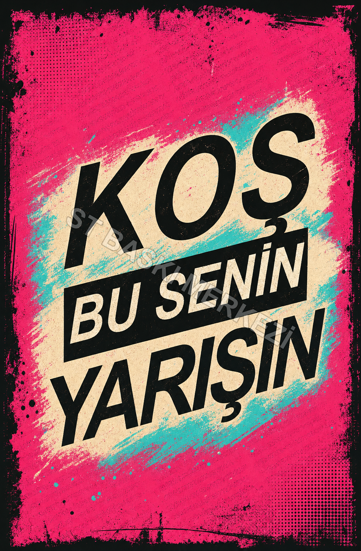 Kos Bu Senin Yarışın Ahşap Poster 1470