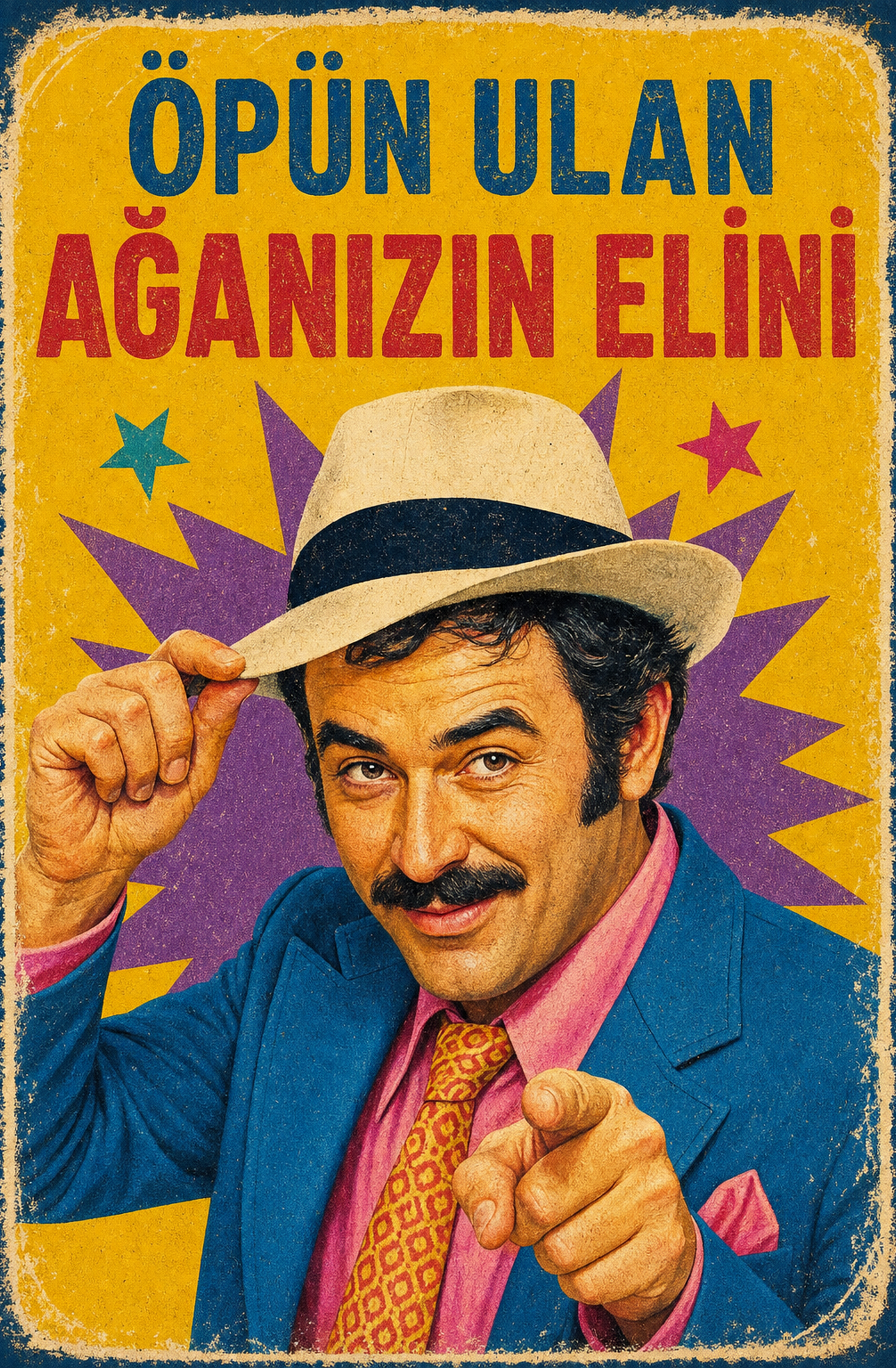 Öpün Ulan Ağanizin Elini Ahşap Poster 1473