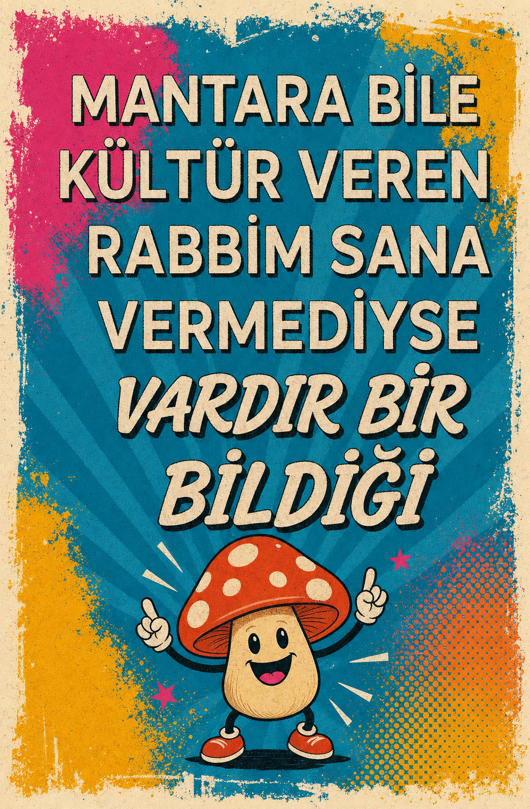 Mantara Bile Kültür Veren Rabbim Sana Vermediyse Vardır Bir Bildiği Ahşap Poster 1477