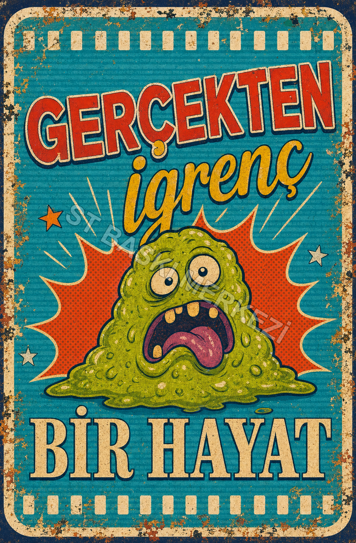 Gerçekten İğrenç Bir Hayat Ahşap Poster 1493