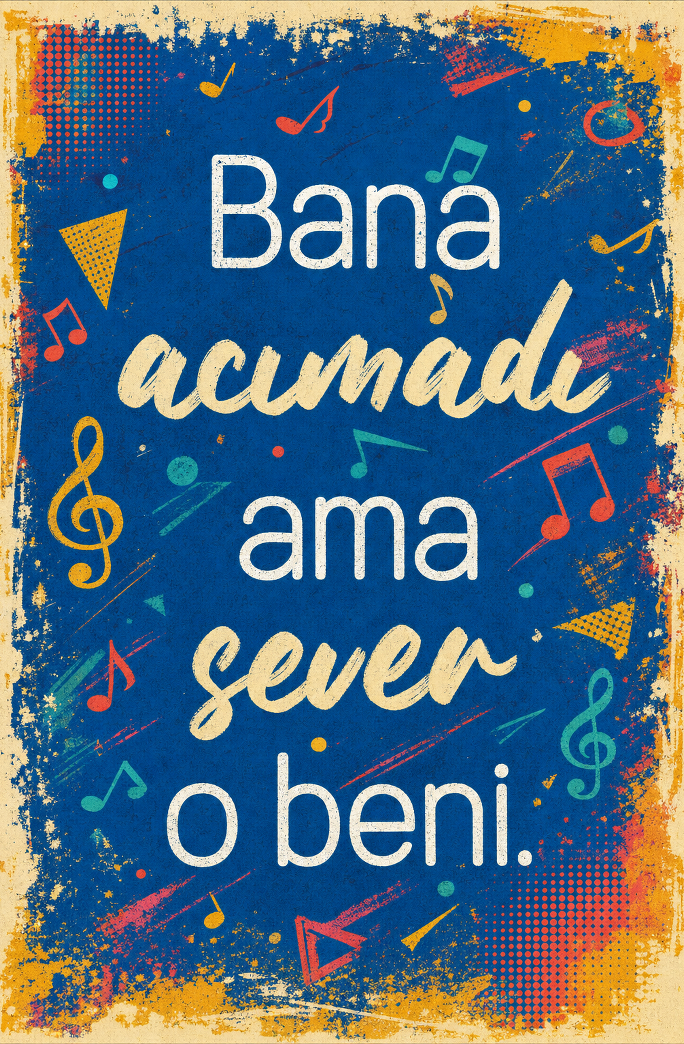 Bana Acımadı Ama Seven O Beni Ahşap Poster 1504